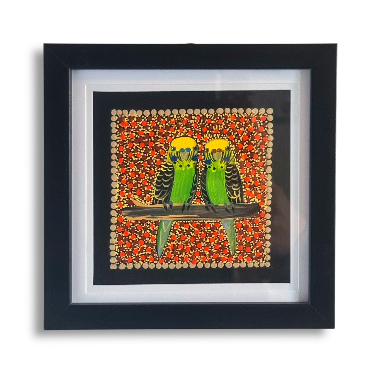 Kathleen Buzzacott - Budgies - Small, Framed .140