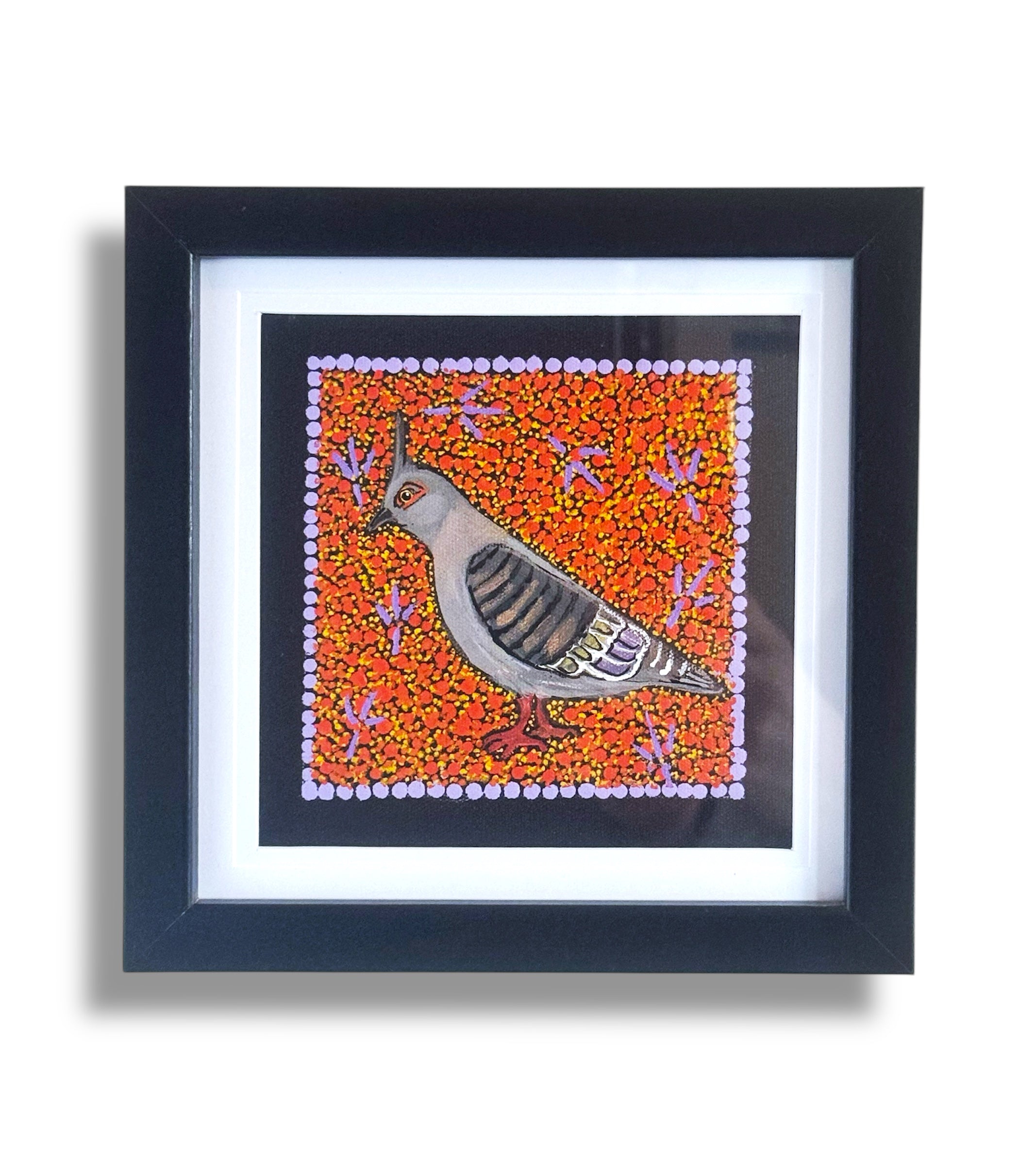 Kathleen Buzzacott - Top-Knot Pigeon - Small, Framed .120