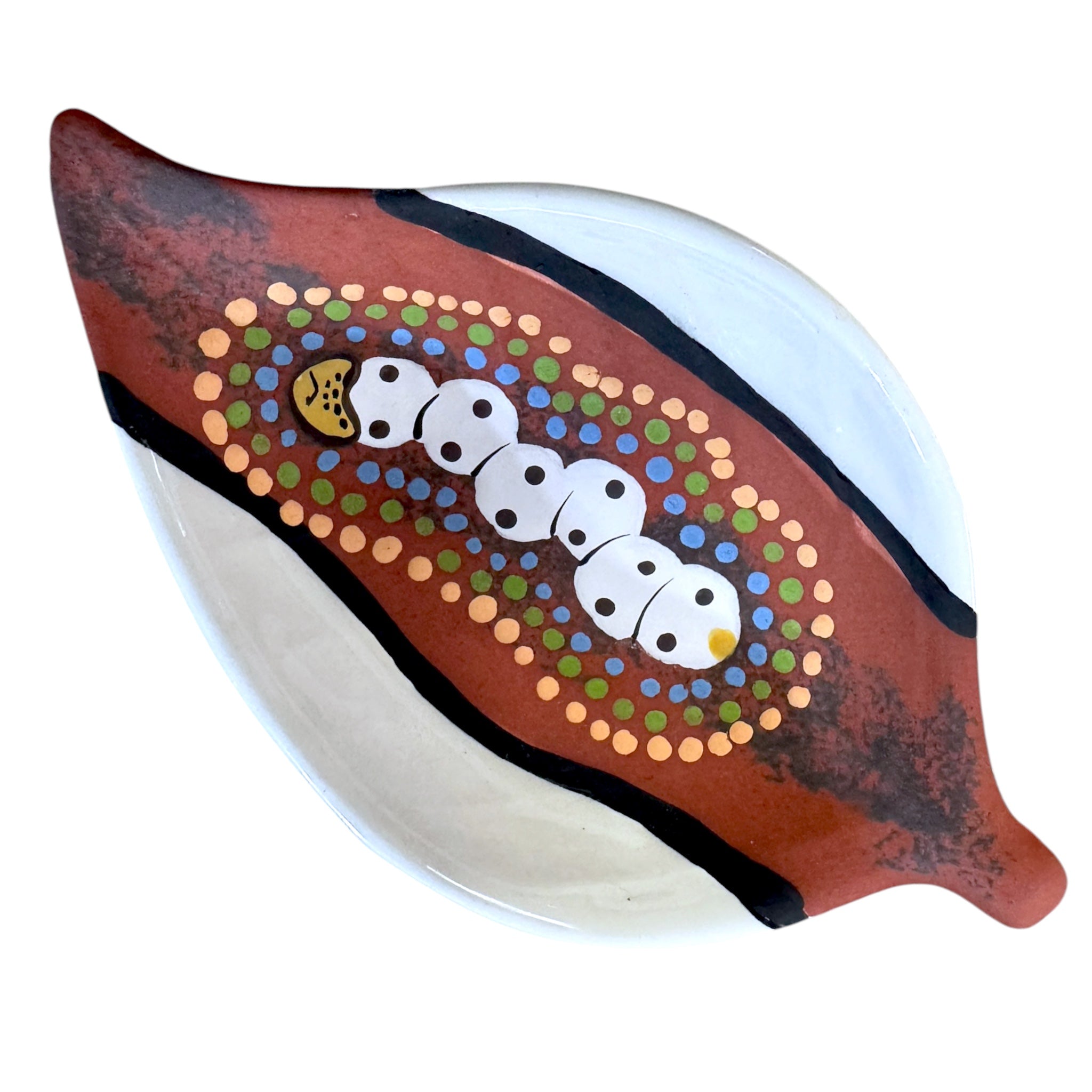 Ceramic Dish - Barbara Richards - Witchetty Grub