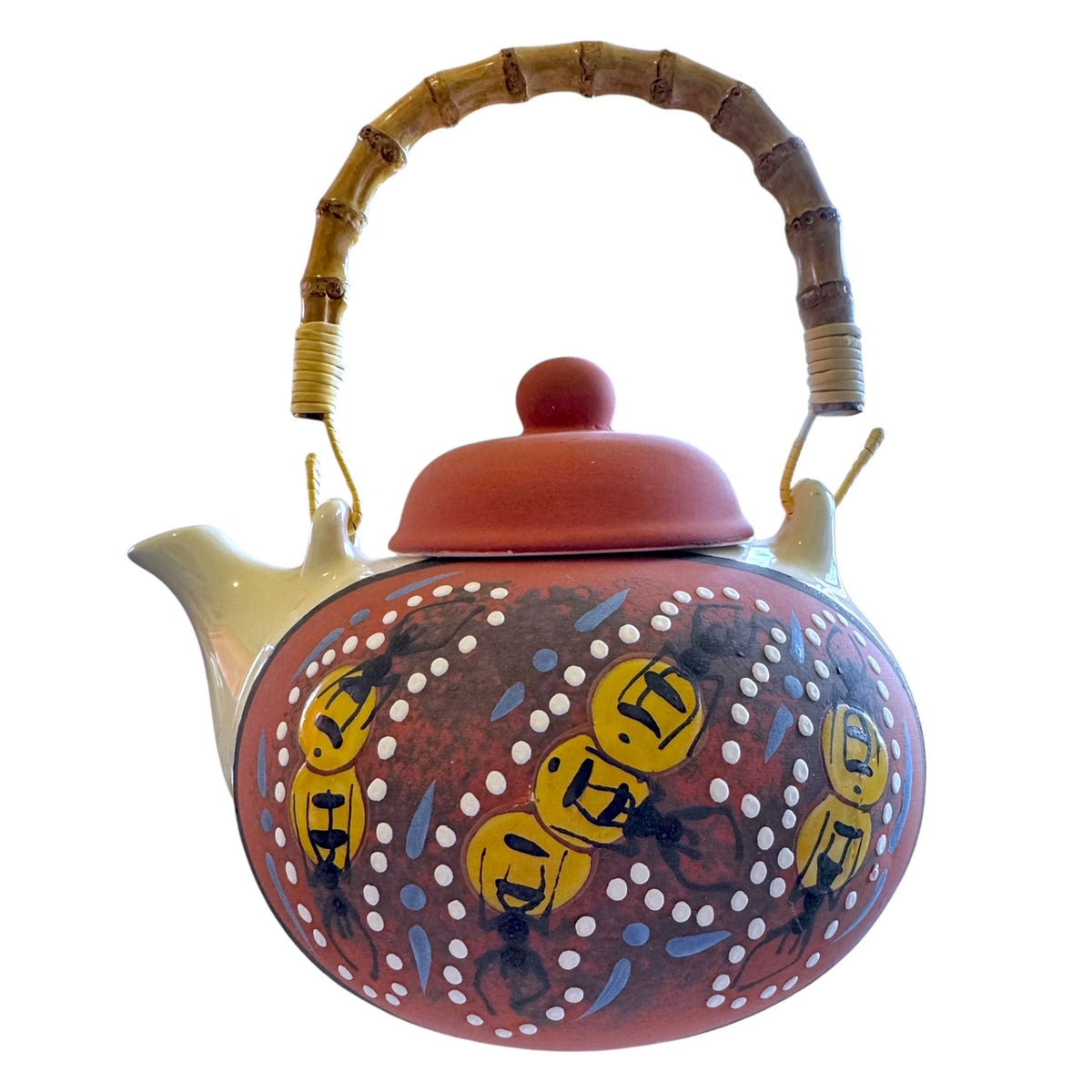 Tea Pot with Bamboo Handle - Barbara Richards - Honey Ants