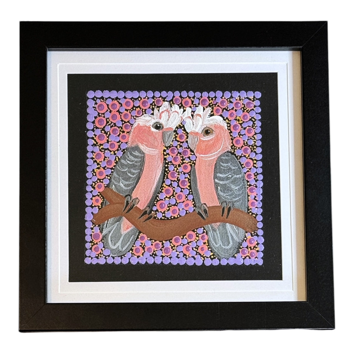 Kathleen Buzzacott - Galahs - Small, Framed .130