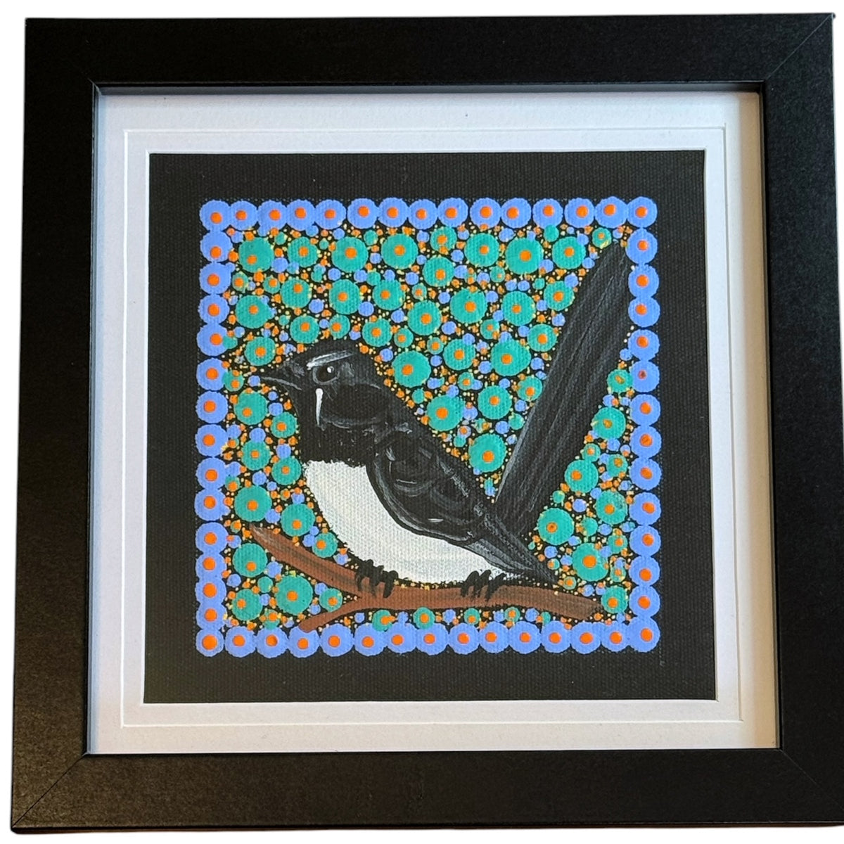 Kathleen Buzzacott - Willy Wagtail - Small, Framed .282