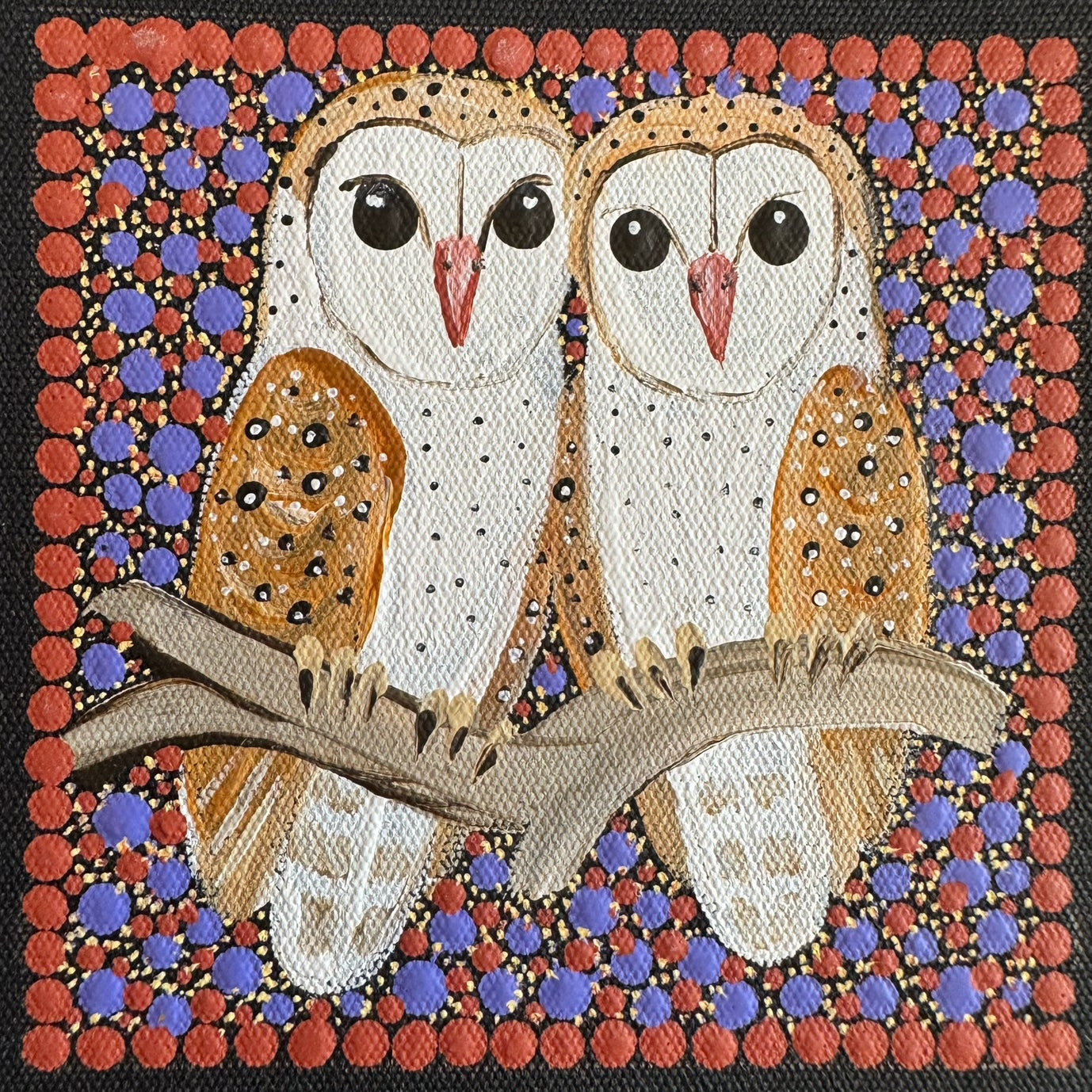 Kathleen Buzzacott - Barn Owls - Small, Framed .180