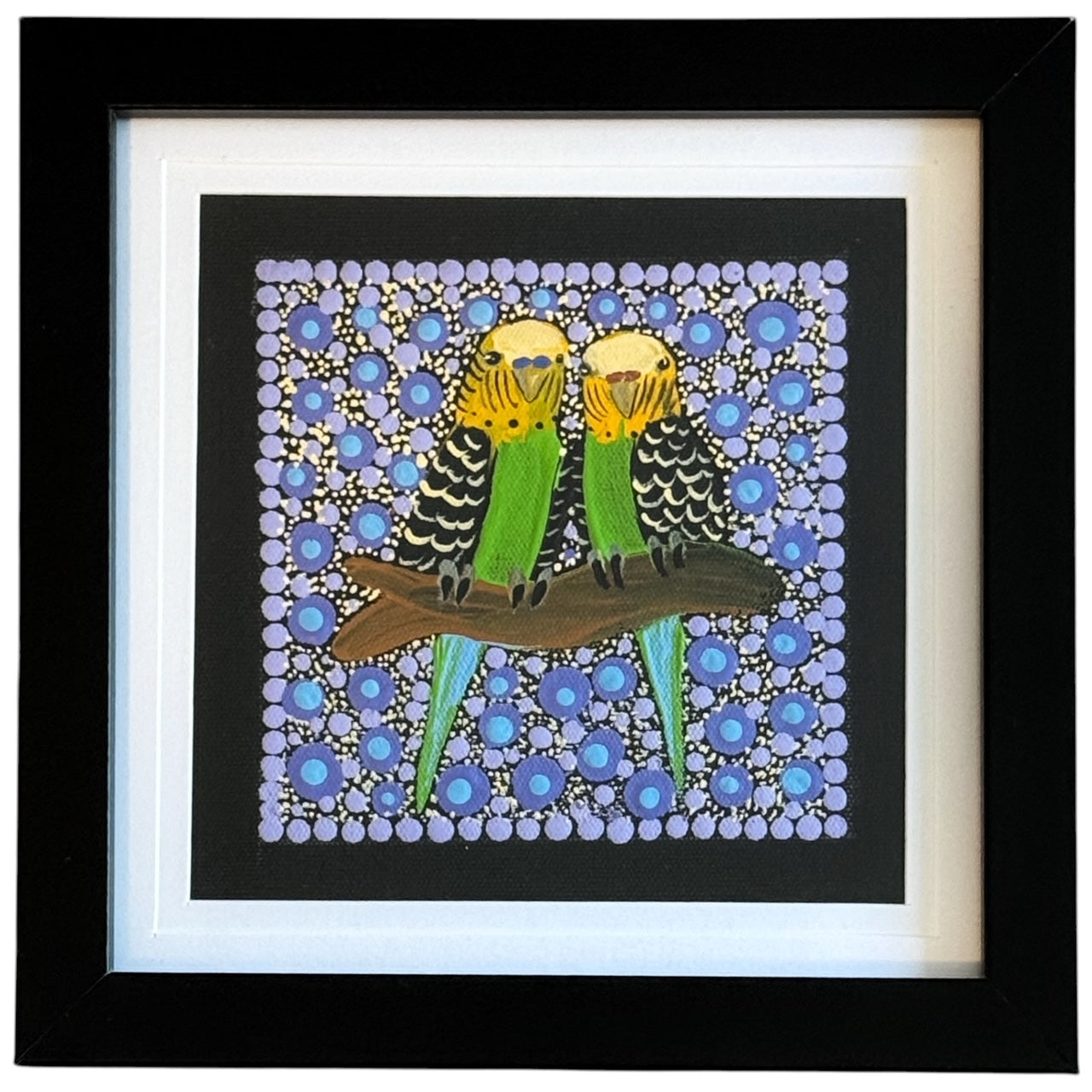 Kathleen Buzzacott - Budgies - Small, Framed .511