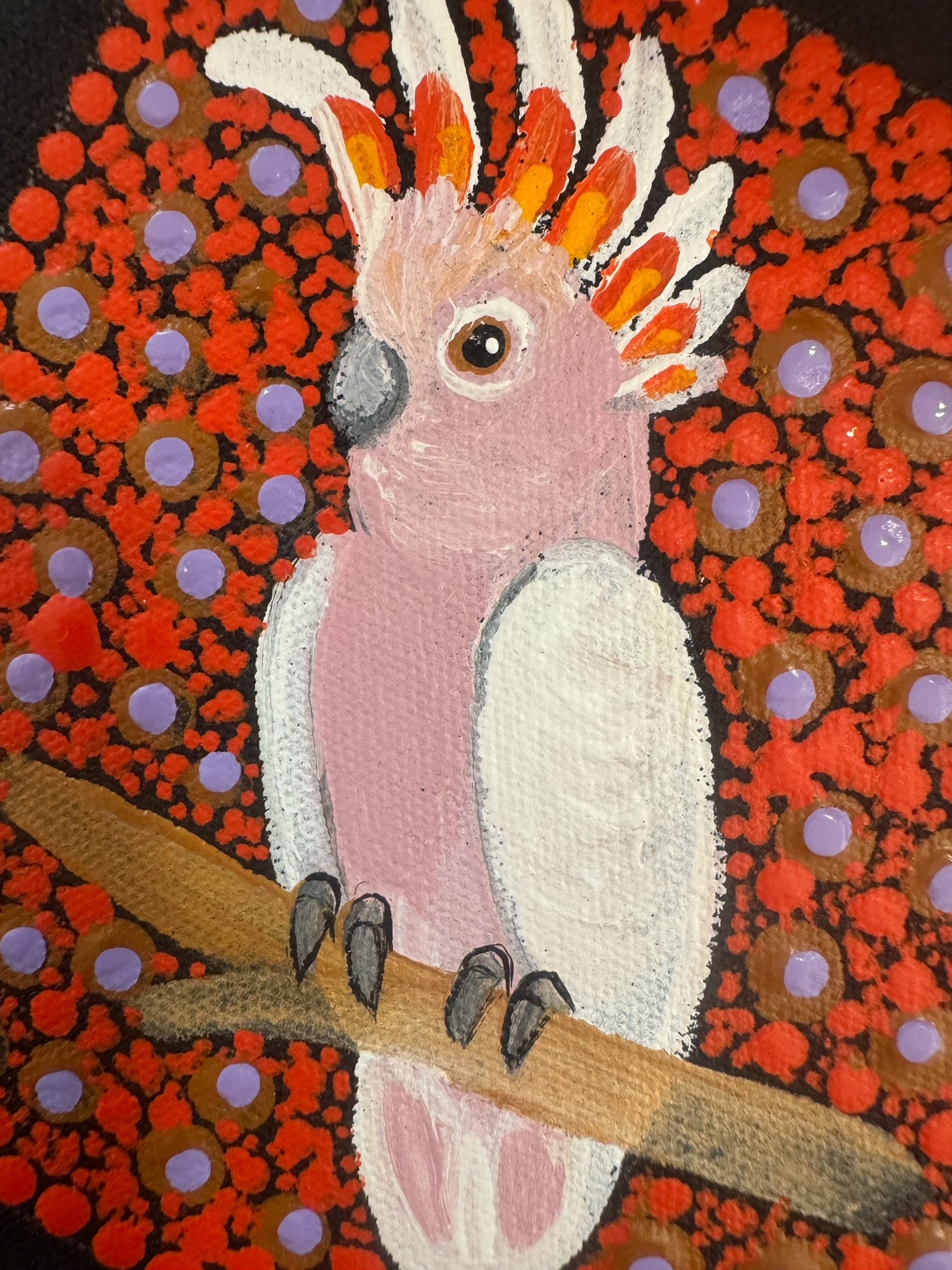 Kathleen Buzzacott - Major Mitchell's Cockatoo - Small, Framed .130