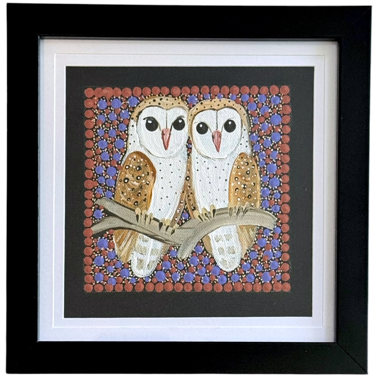 Kathleen Buzzacott - Barn Owls - Small, Framed .180