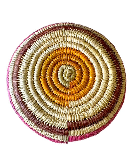 Small Coiled Pandanus Basket - Lyn Nadjowh