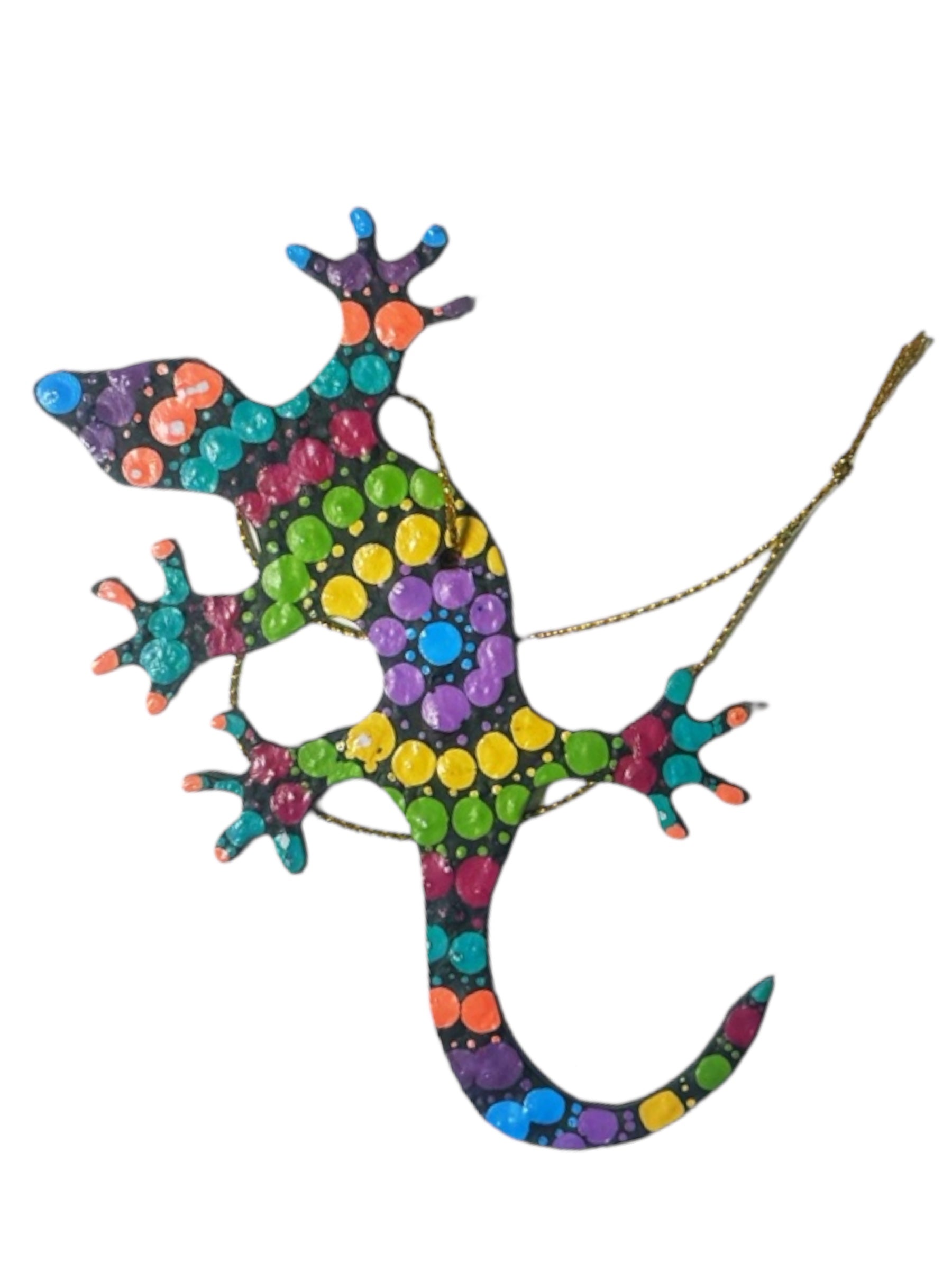 Hand Painted Decoration - Gecko  .4