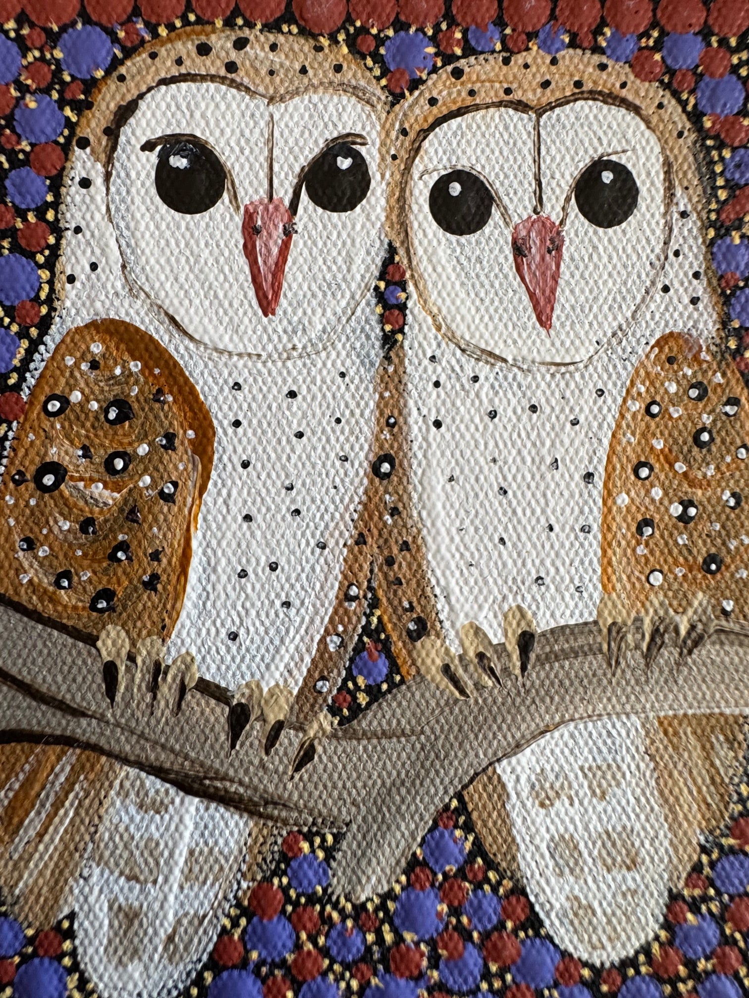 Kathleen Buzzacott - Barn Owls - Small, Framed .180