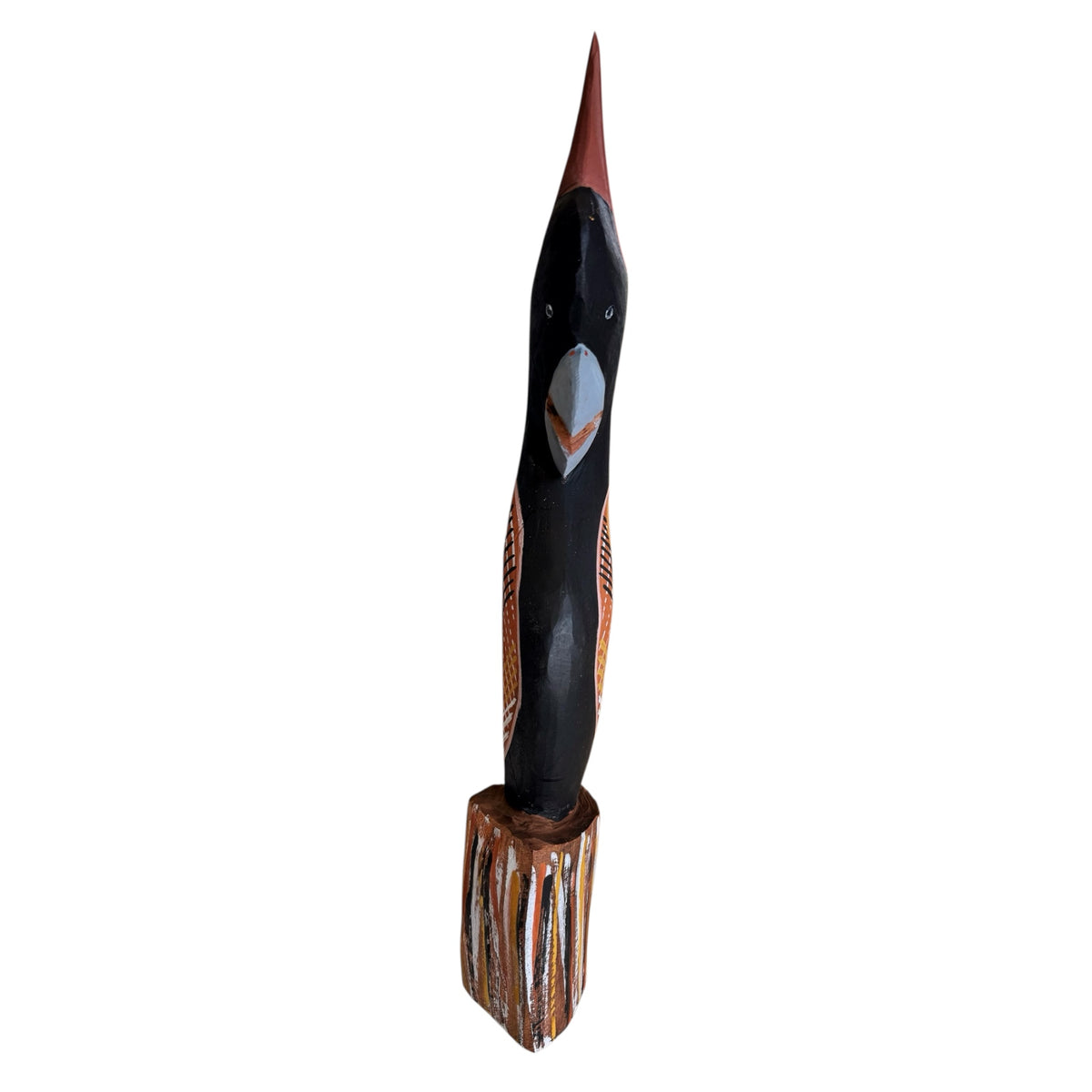 Thomas Munkanome - Carved Figure - Cockatoo (Black)
