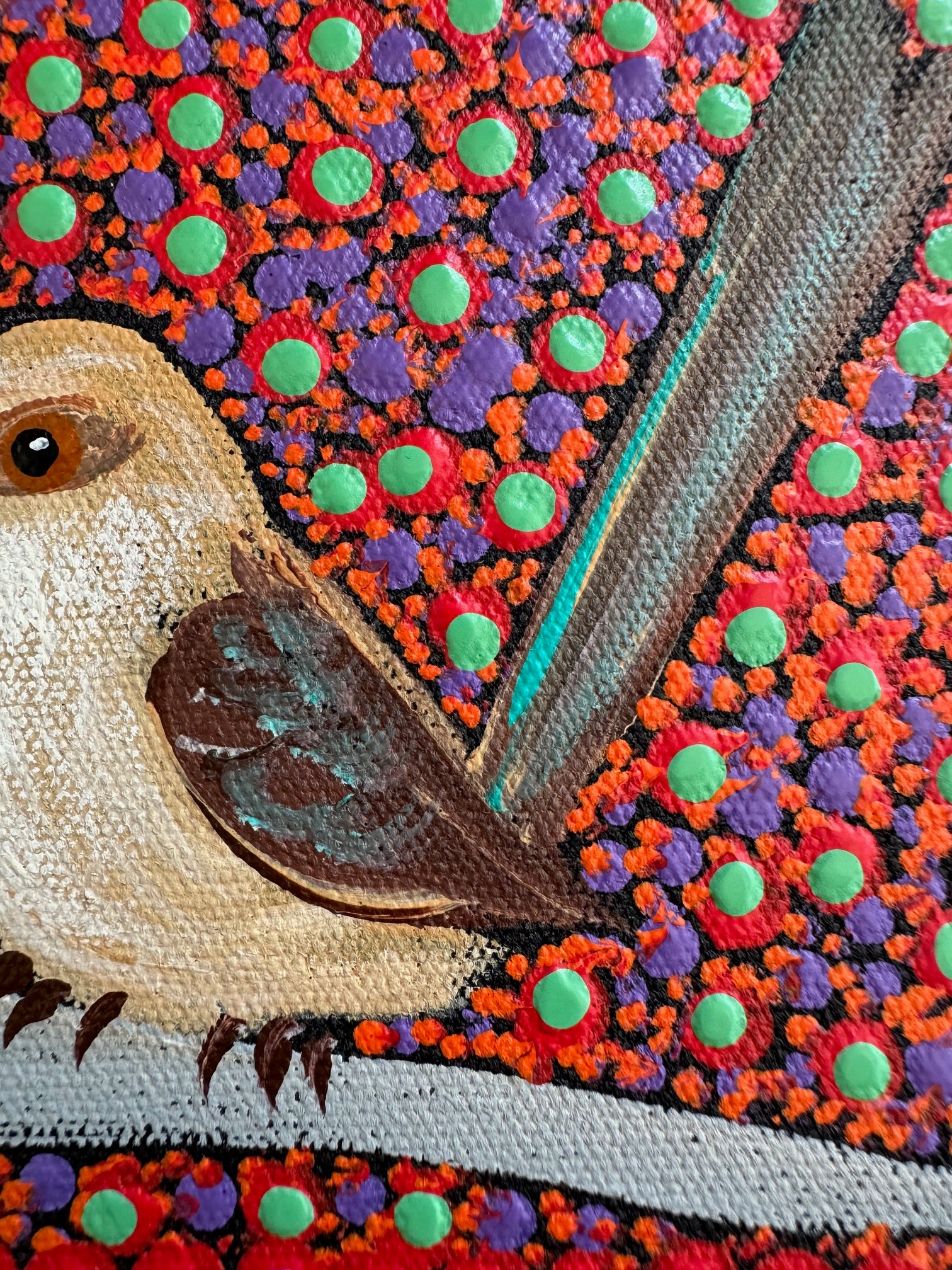 Kathleen Buzzacott - Female Blue Fairy Wren - Small, Framed .401