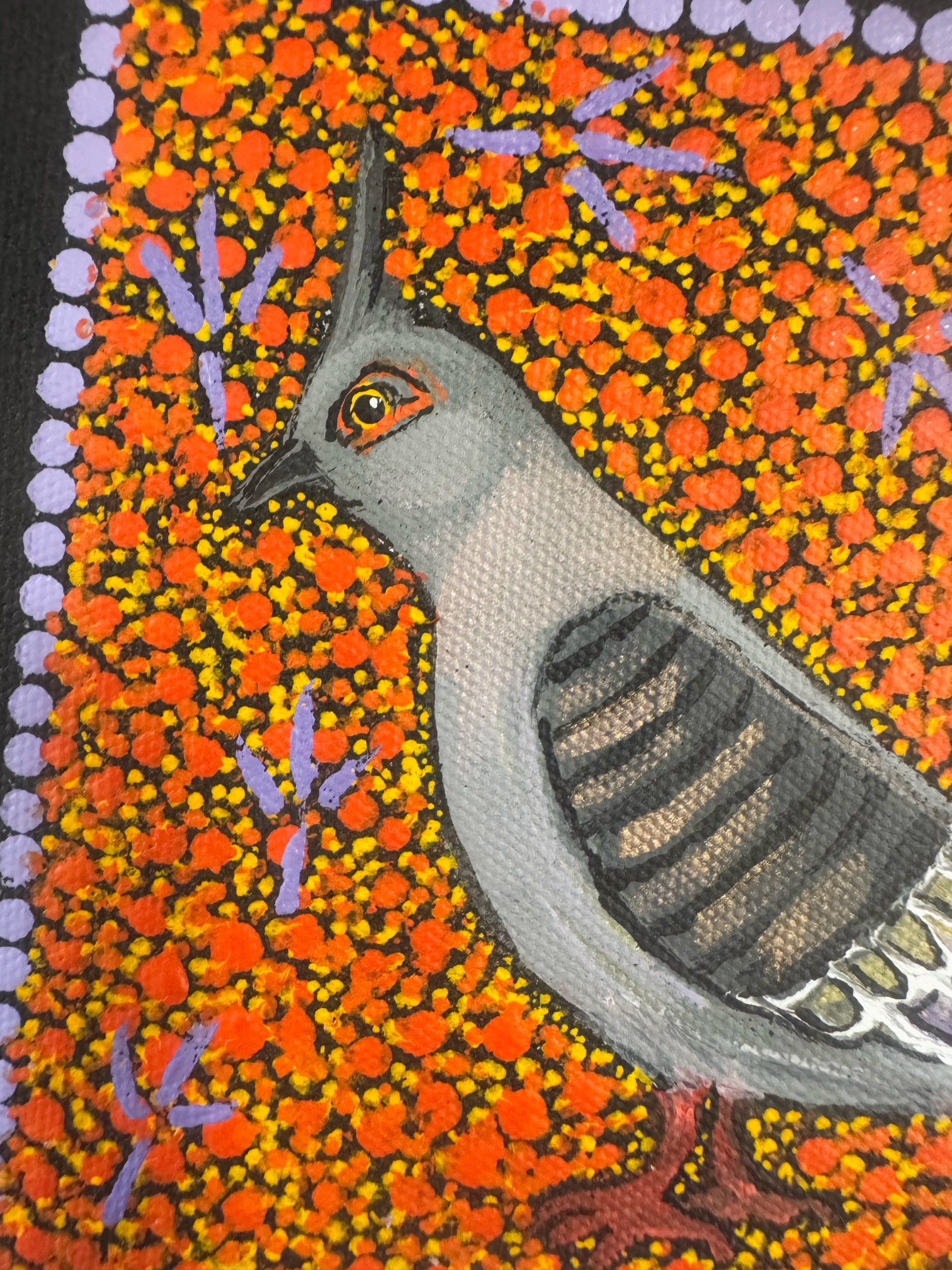 Kathleen Buzzacott - Top-Knot Pigeon - Small, Framed .120