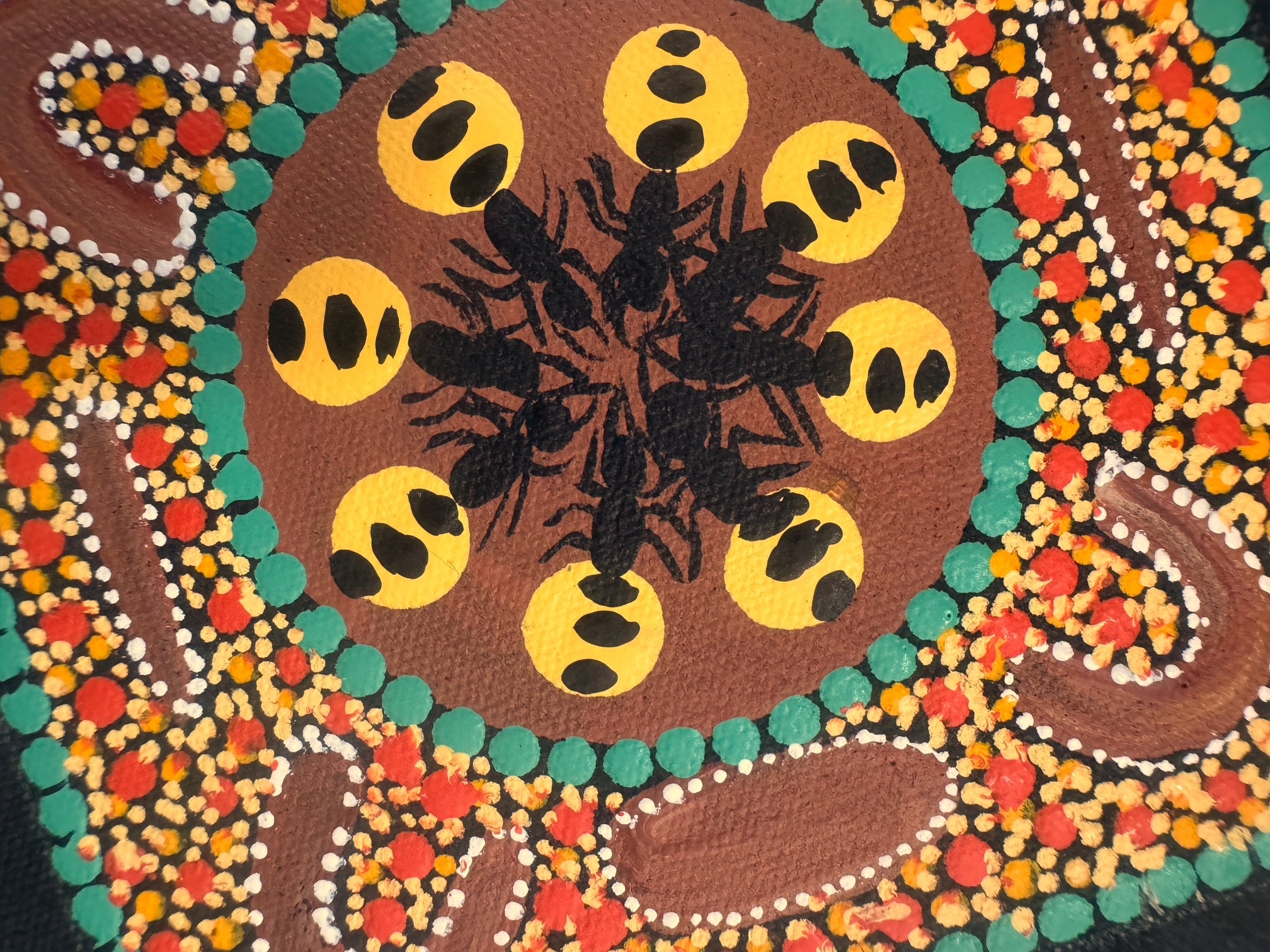 Kathleen Buzzacott - Family Digging for Honey Ants - Small, Framed .150