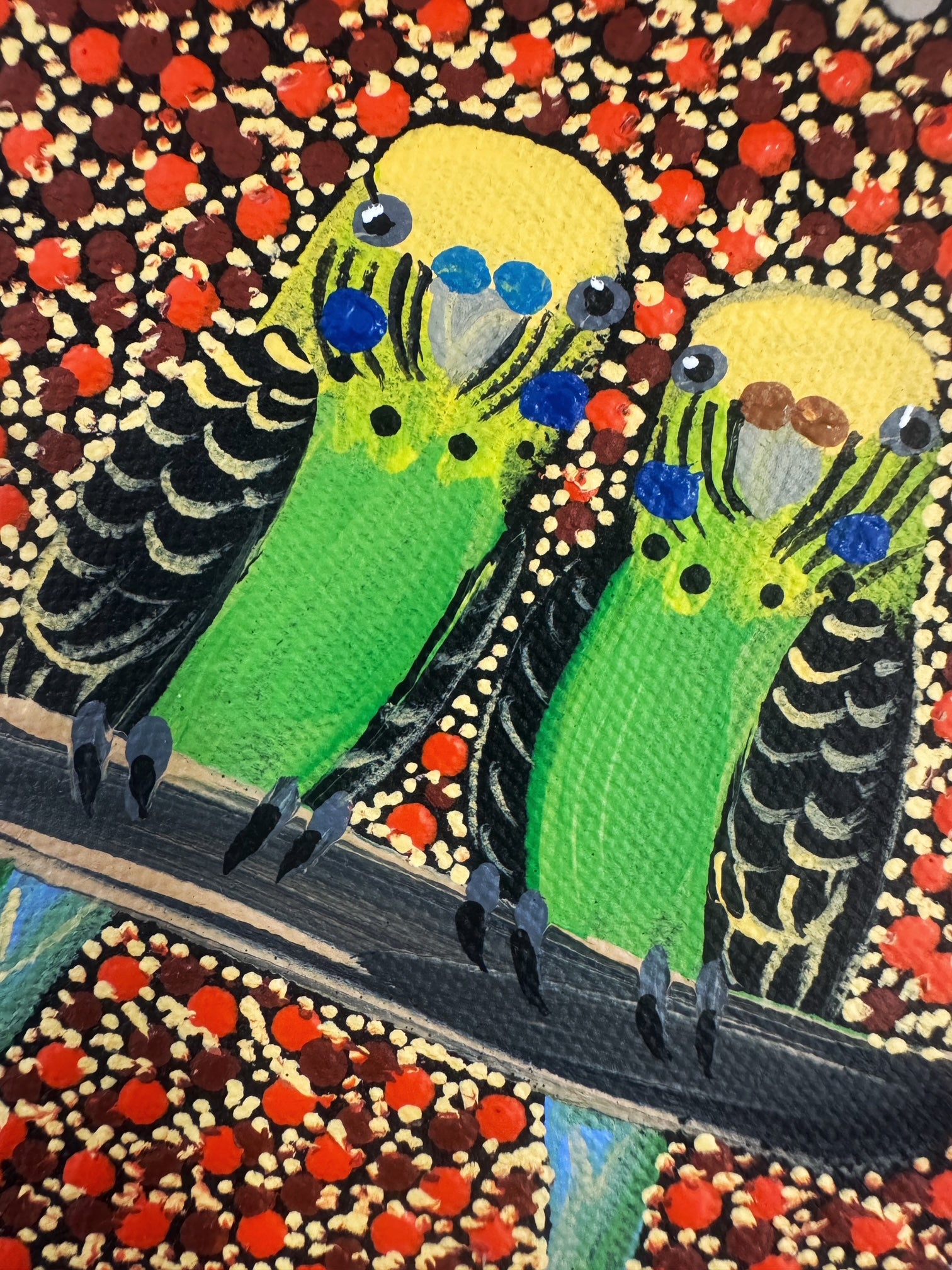Kathleen Buzzacott - Budgies - Small, Framed .140