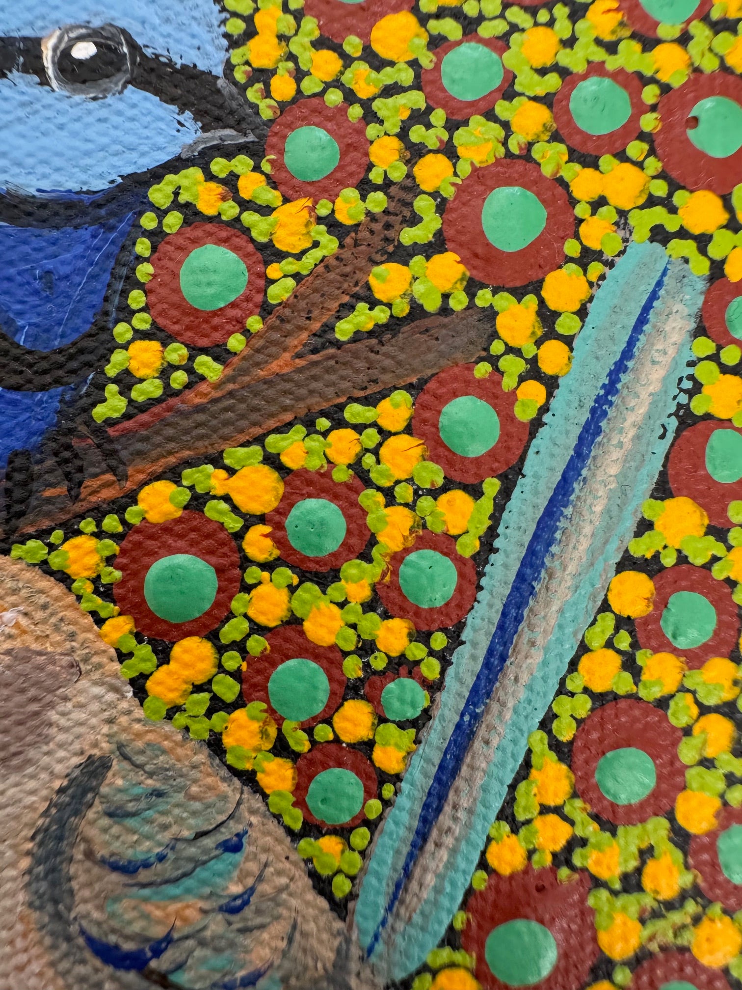 Kathleen Buzzacott - Blue Fairy Wrens - Small, Framed .500