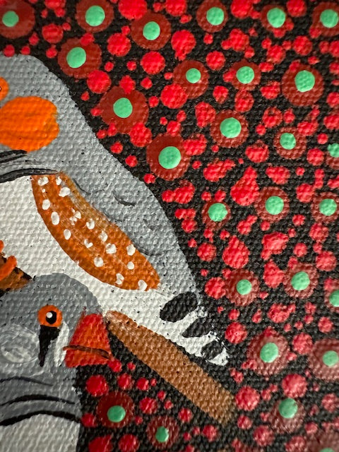 Kathleen Buzzacott - Zebra Finches - Small, Framed .503