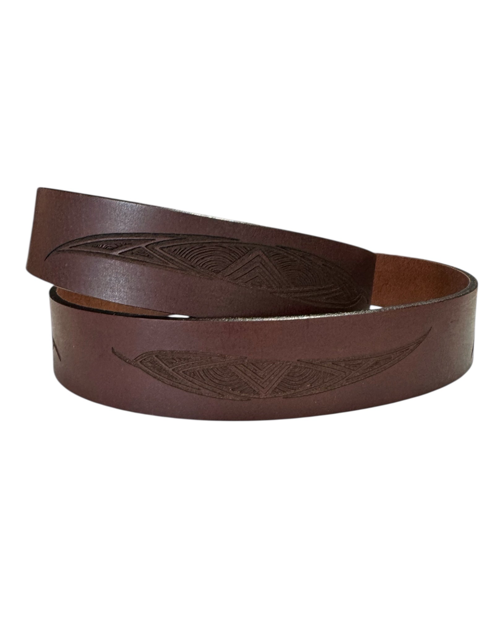 Men's Leather Belt - Mick Harding - Brown
