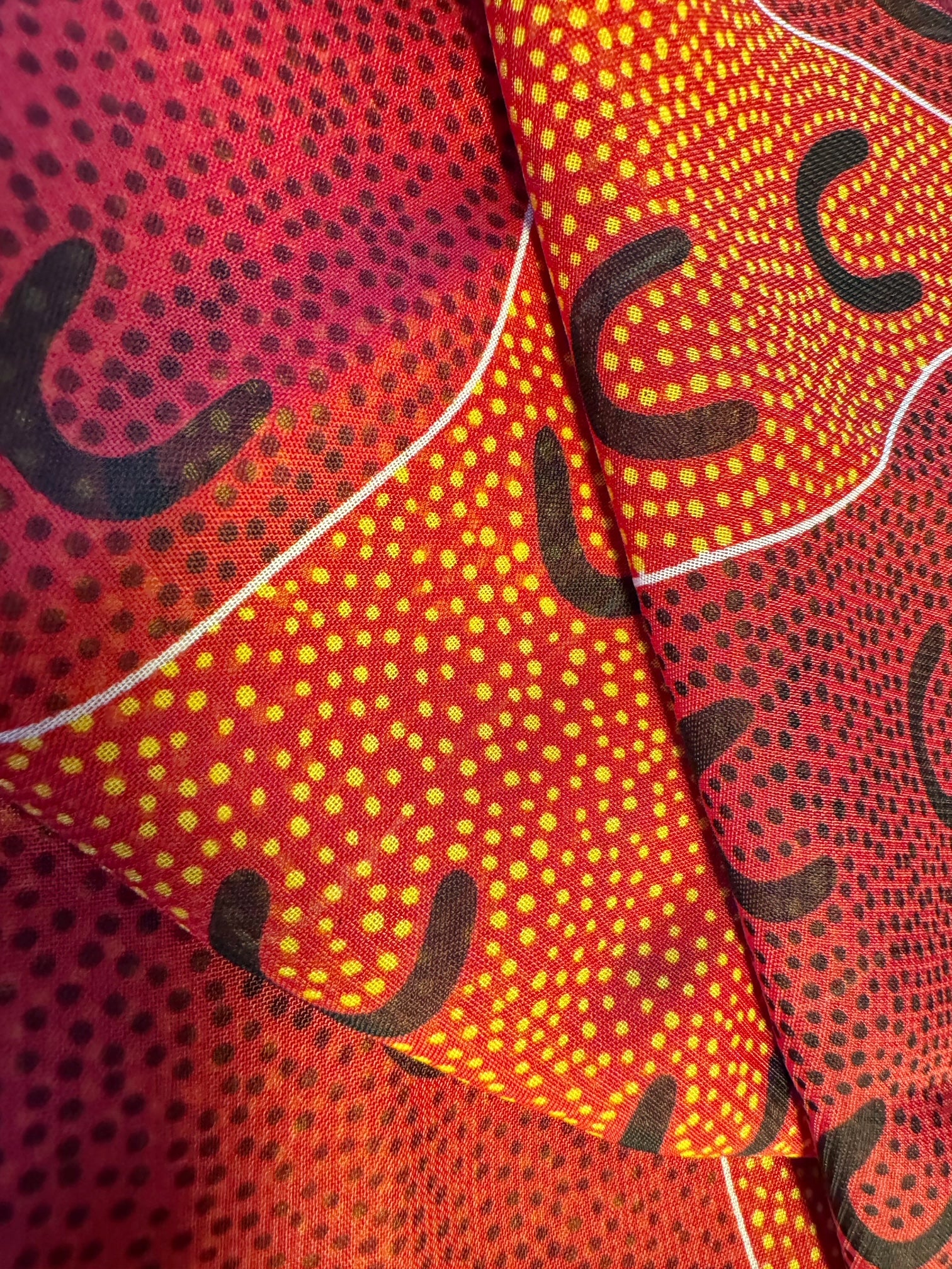 Scarf - Maureen Hudson Nampajimpa - Red