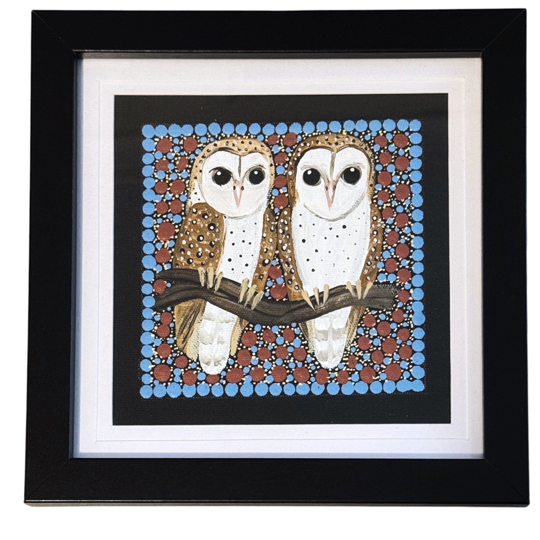 Kathleen Buzzacott - Barn Owls - Small, Framed .020