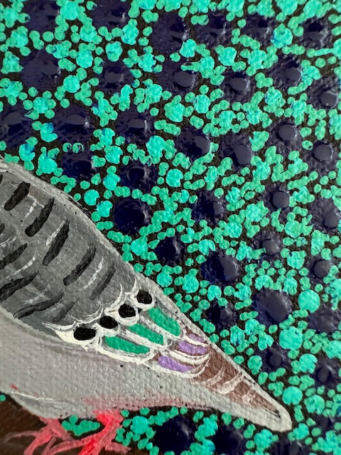 Kathleen Buzzacott - Top-Knot Pigeon - Small, Framed .120