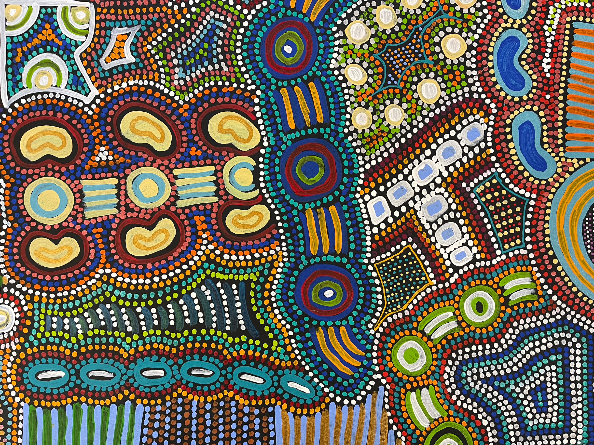 Pacinta Turner - My Country, Wallaby Tracks - 150x79cm .07-3