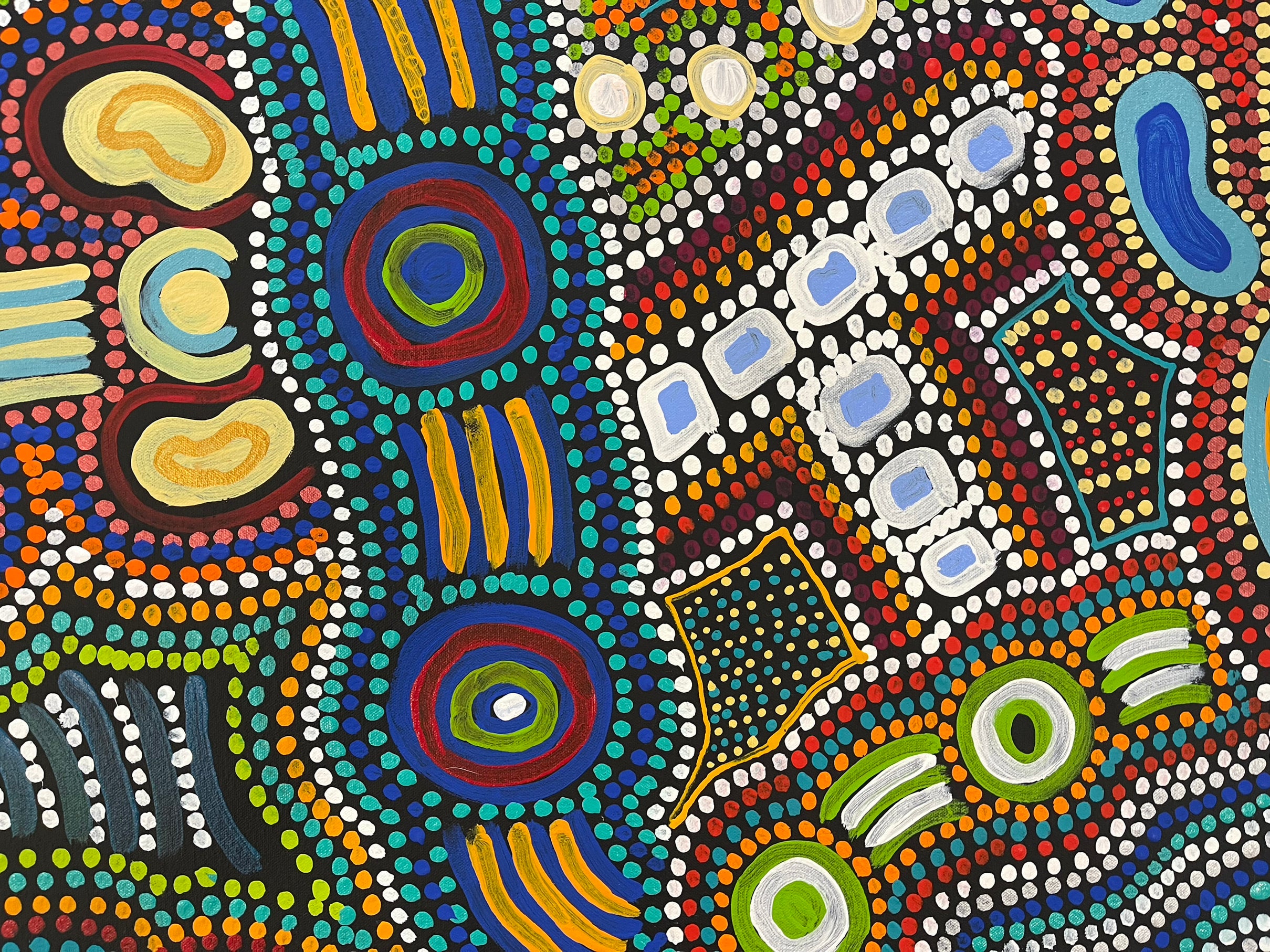 Pacinta Turner - My Country, Wallaby Tracks - 150x79cm .07-3