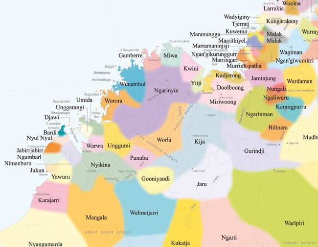 The AIATSIS Map of Indigenous Australia - Laminated