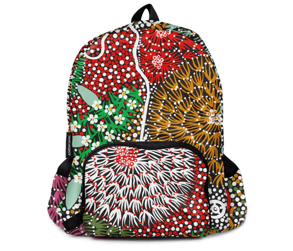Fold Up Backpack - Coral Hayes
