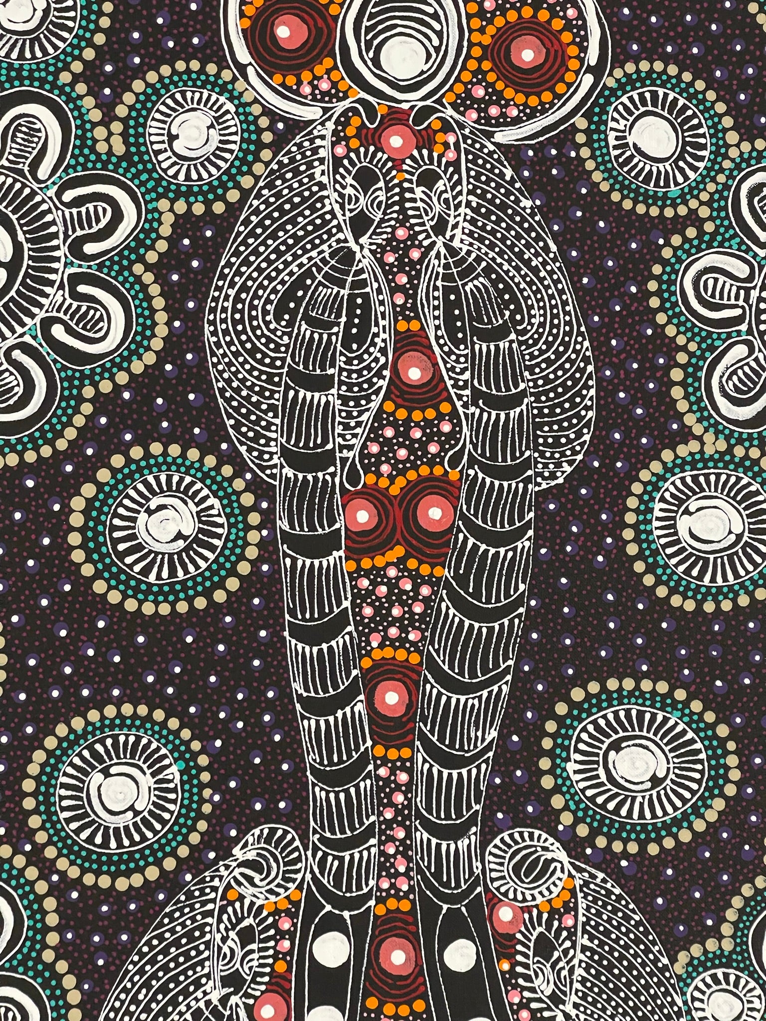 Colleen Wallace Nungarray - Dreamtime Sisters - 90x60cm  .173