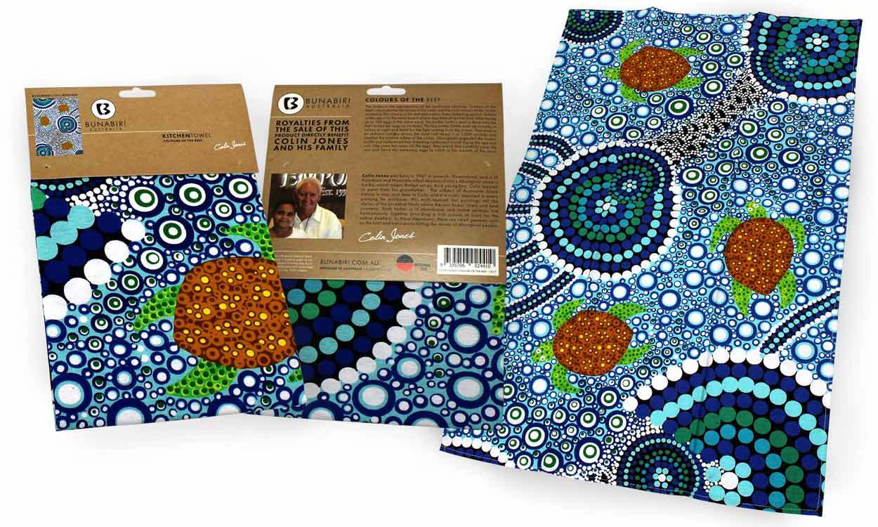 Tea Towel - Colin Jones - Colours of the Reef