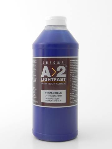 Chroma A2 Lightfast Heavy Boday Acrylic Paint - Pthalo Blue