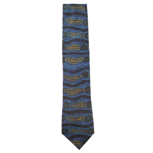 Men's Tie - Maureen Hudson Nampajimpa - Blue