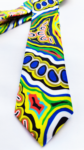 Men's Tie - Stephen Hogarth - Emu Dreaming