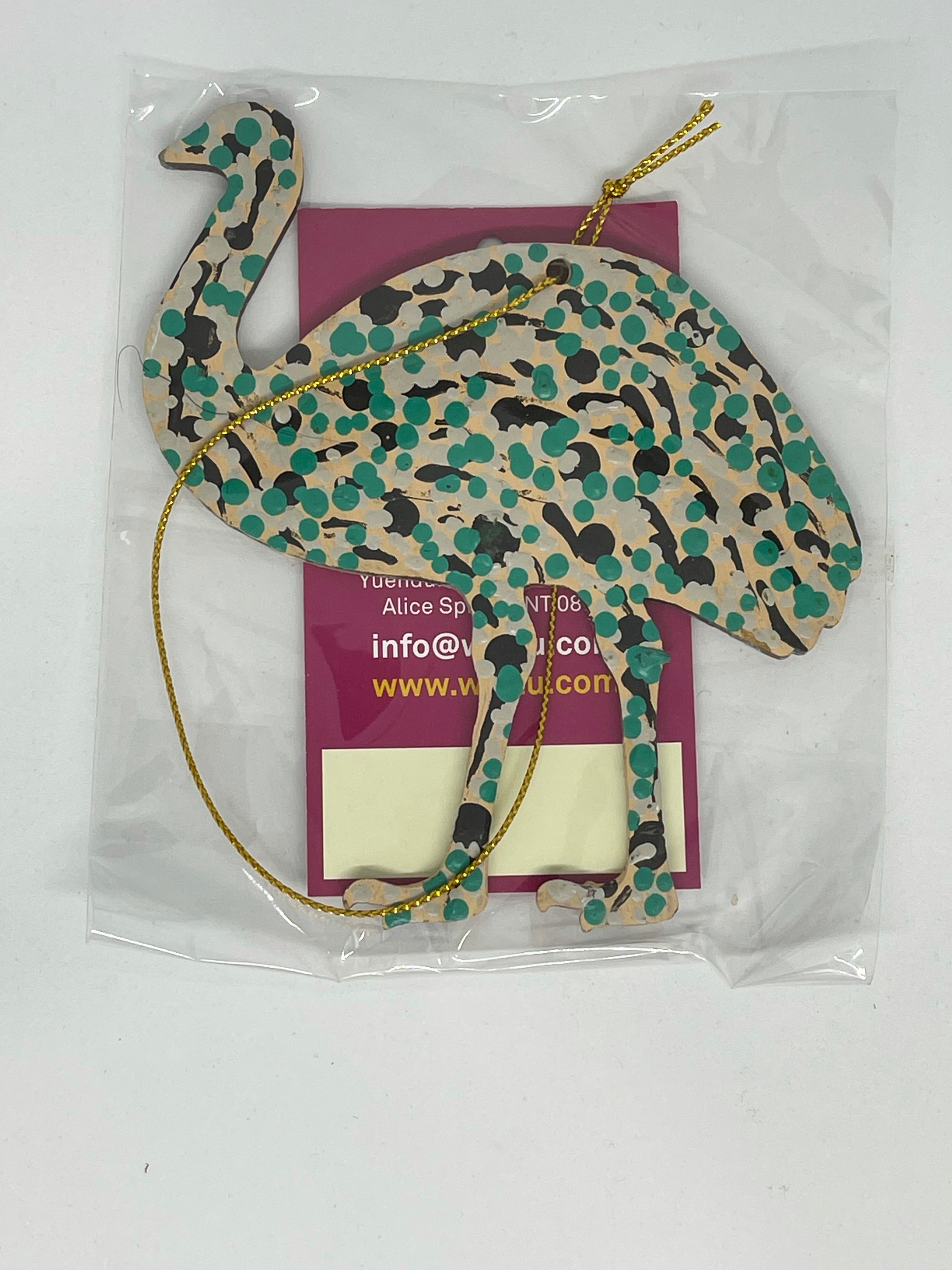 Hand Painted Decoration - Emu  .4