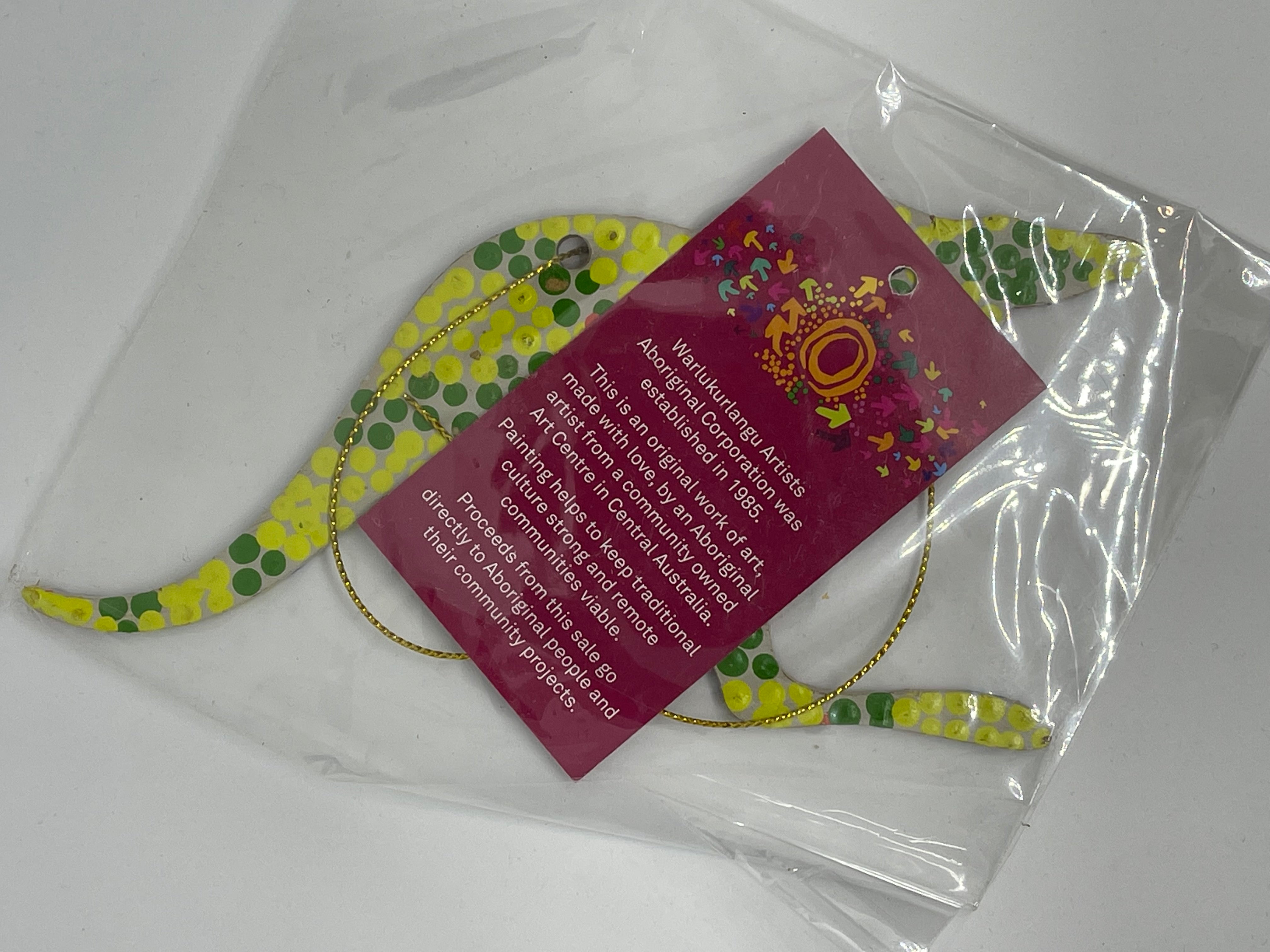 Hand Painted Decoration - Kangaroo  .3