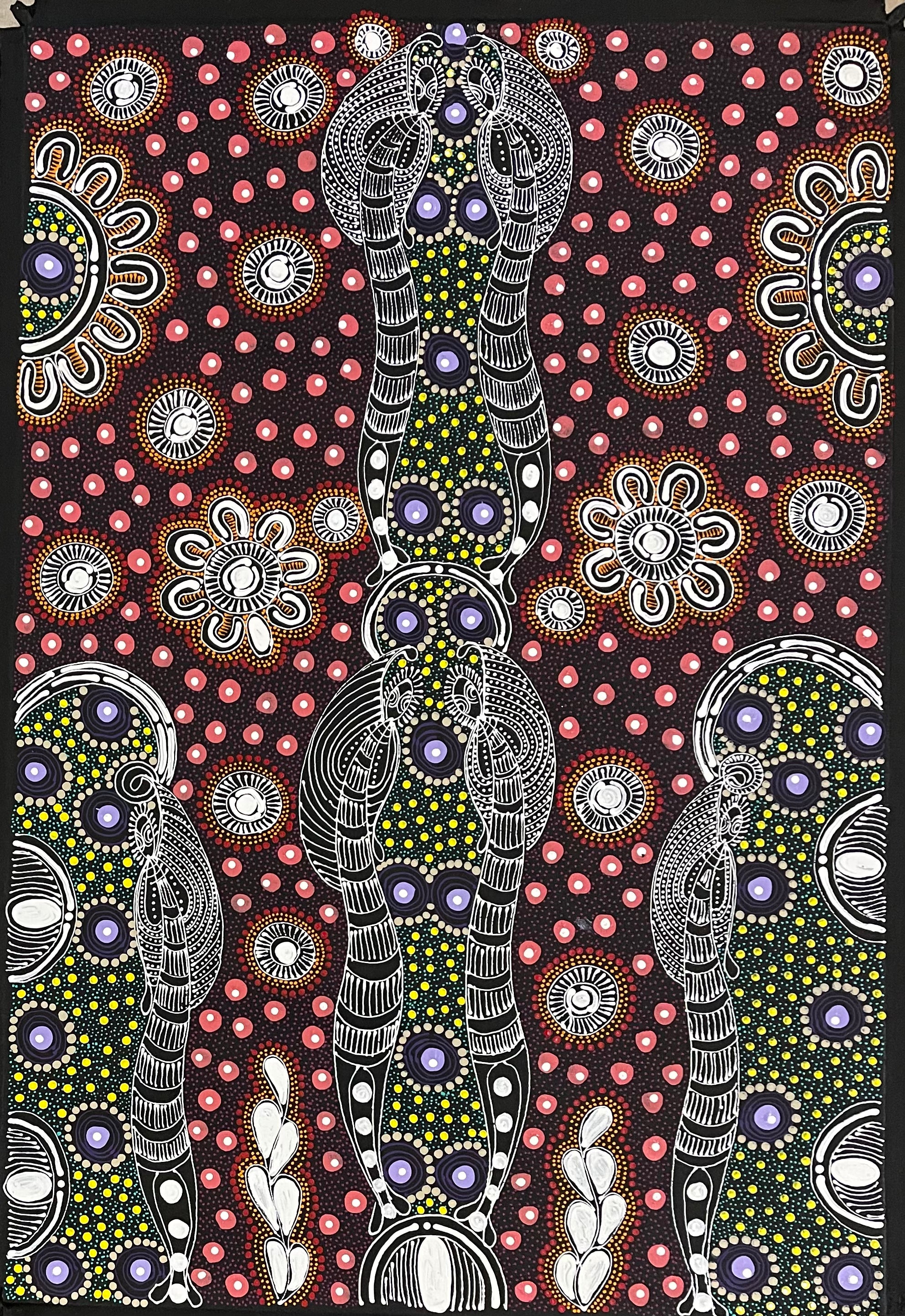 Colleen Wallace Nungarray - Dreamtime Sisters - 90x60cm  .169