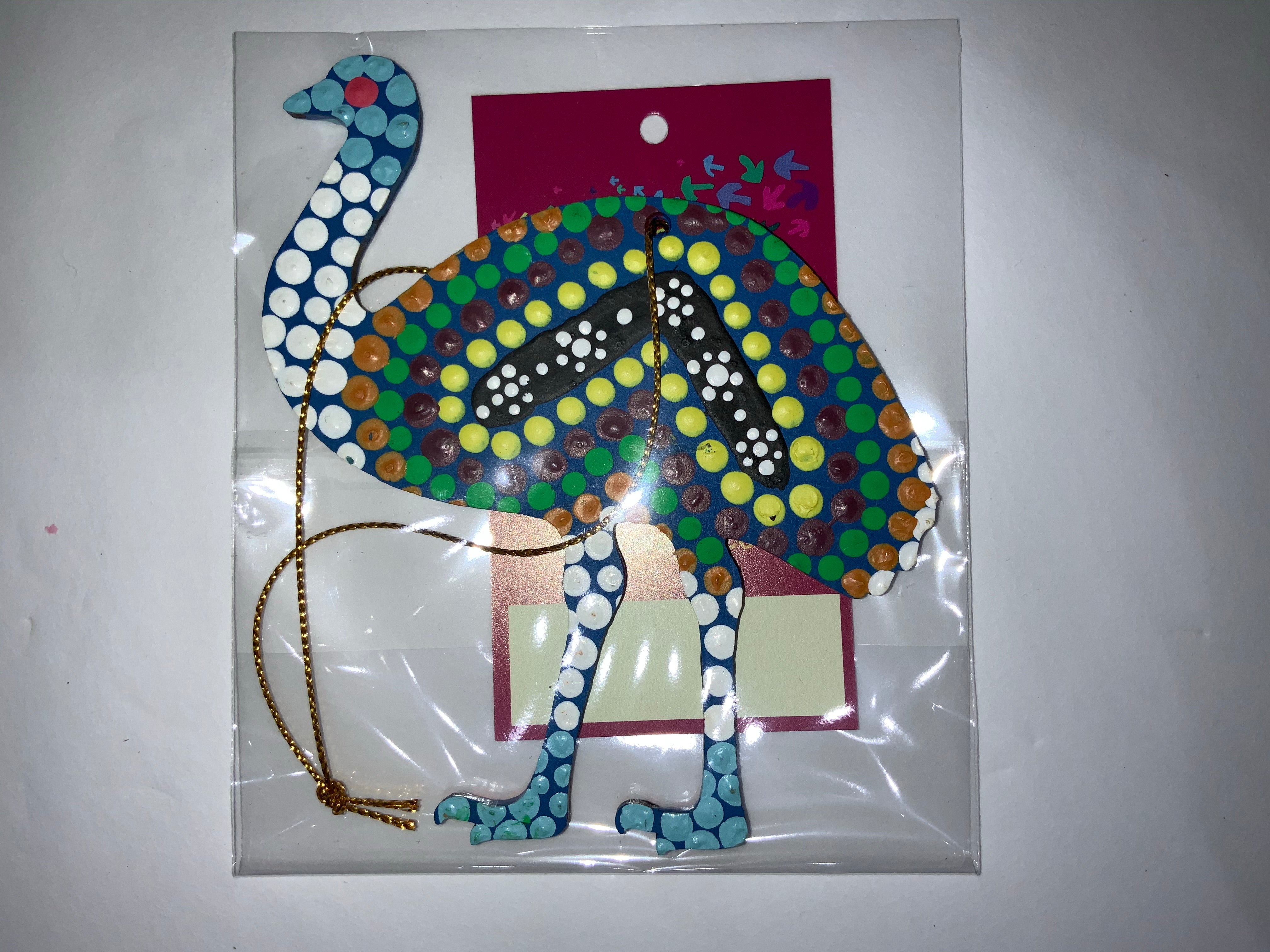 Hand Painted Decoration - Emu  .1