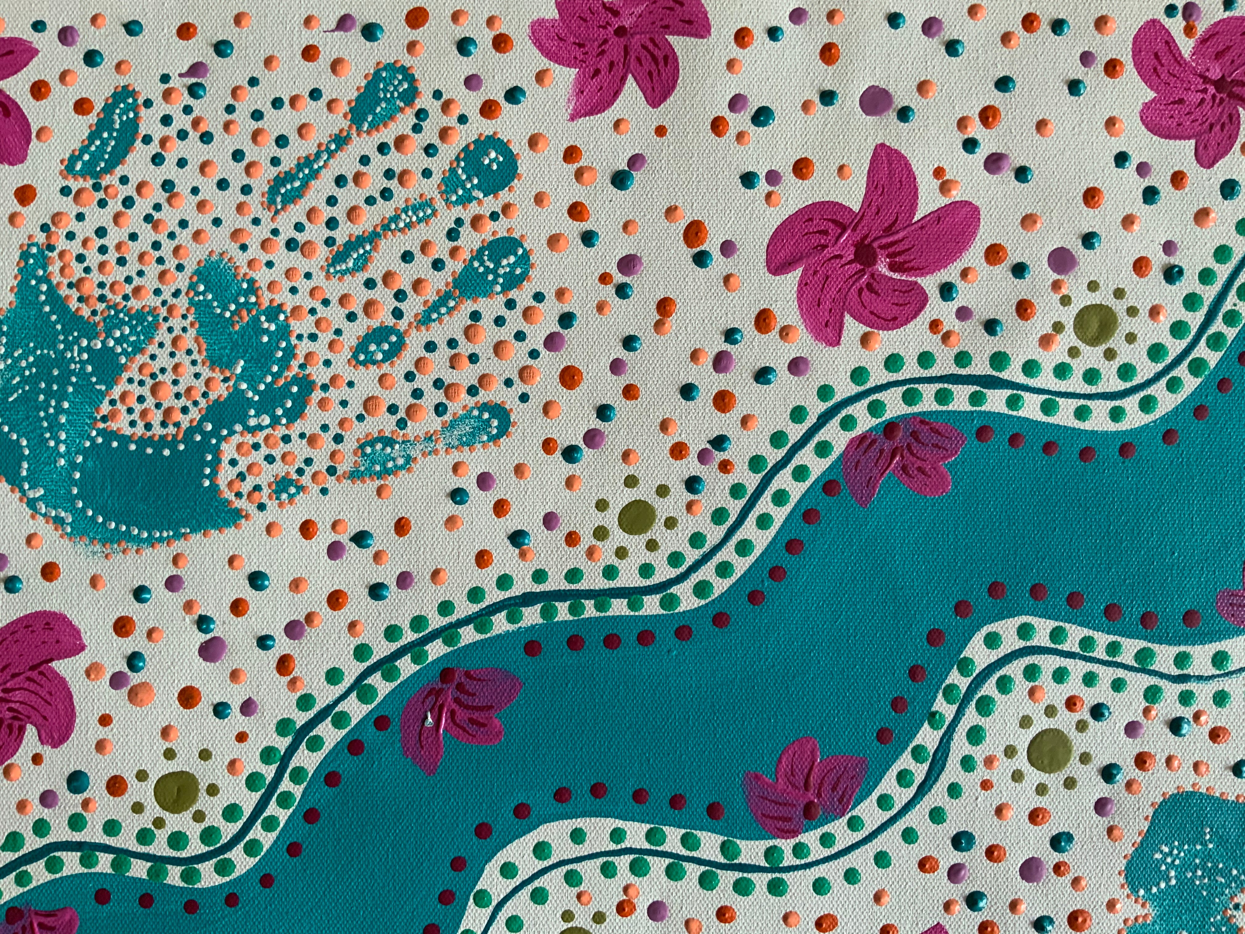 Deidre Rosier - Begonia Festival Painting - 36x50cm  .21-16