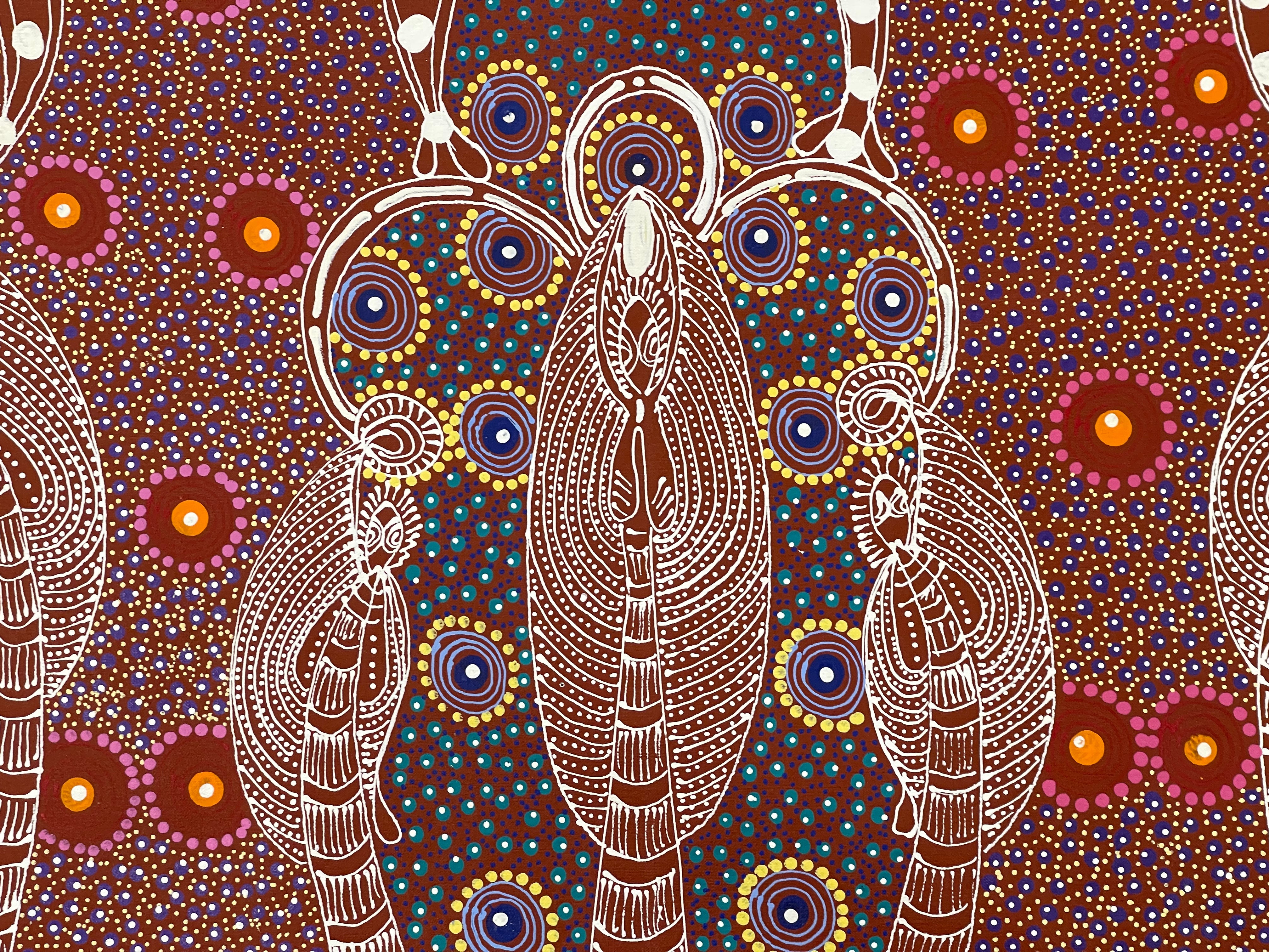 Colleen Wallace Nungarray - Dreamtime Sisters - 120x90cm   .250