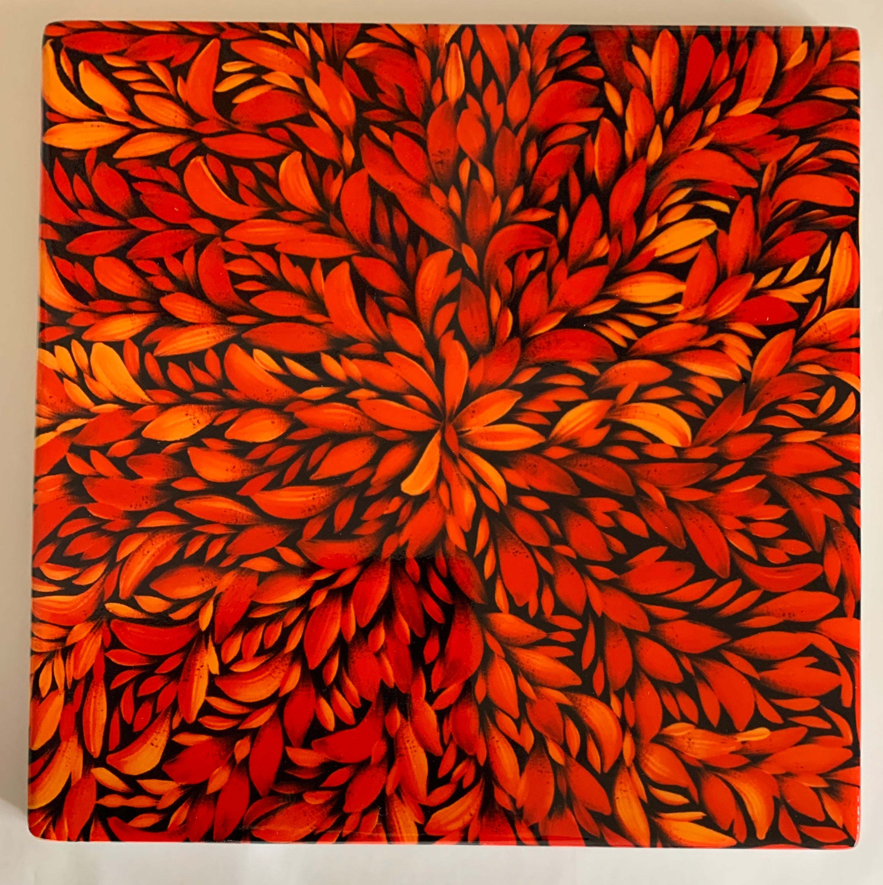 Ceramic Tile / Trivet - Louise Numina - Orange