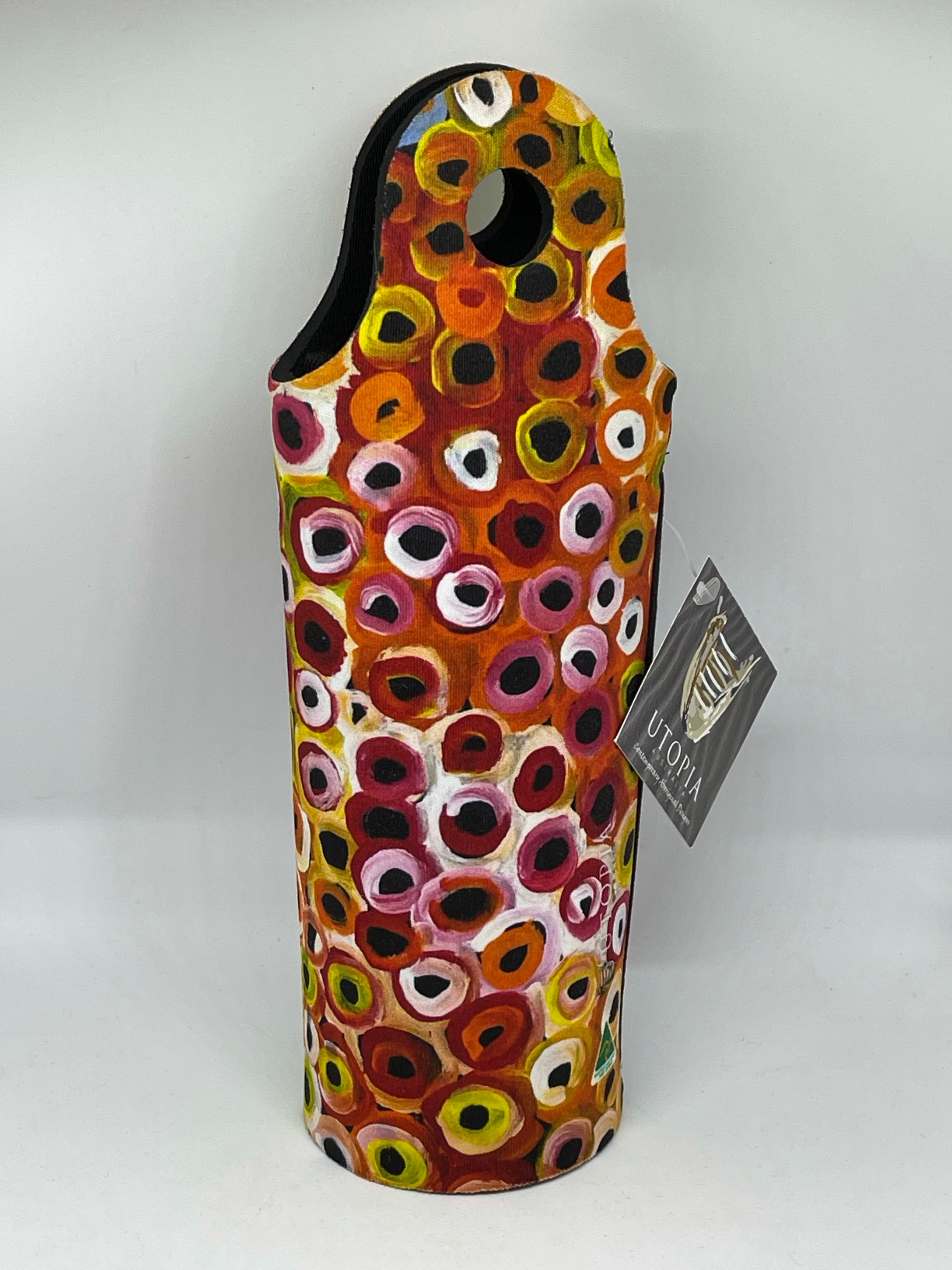 Water Bottle Cooler - Lena Pwerle - Orange