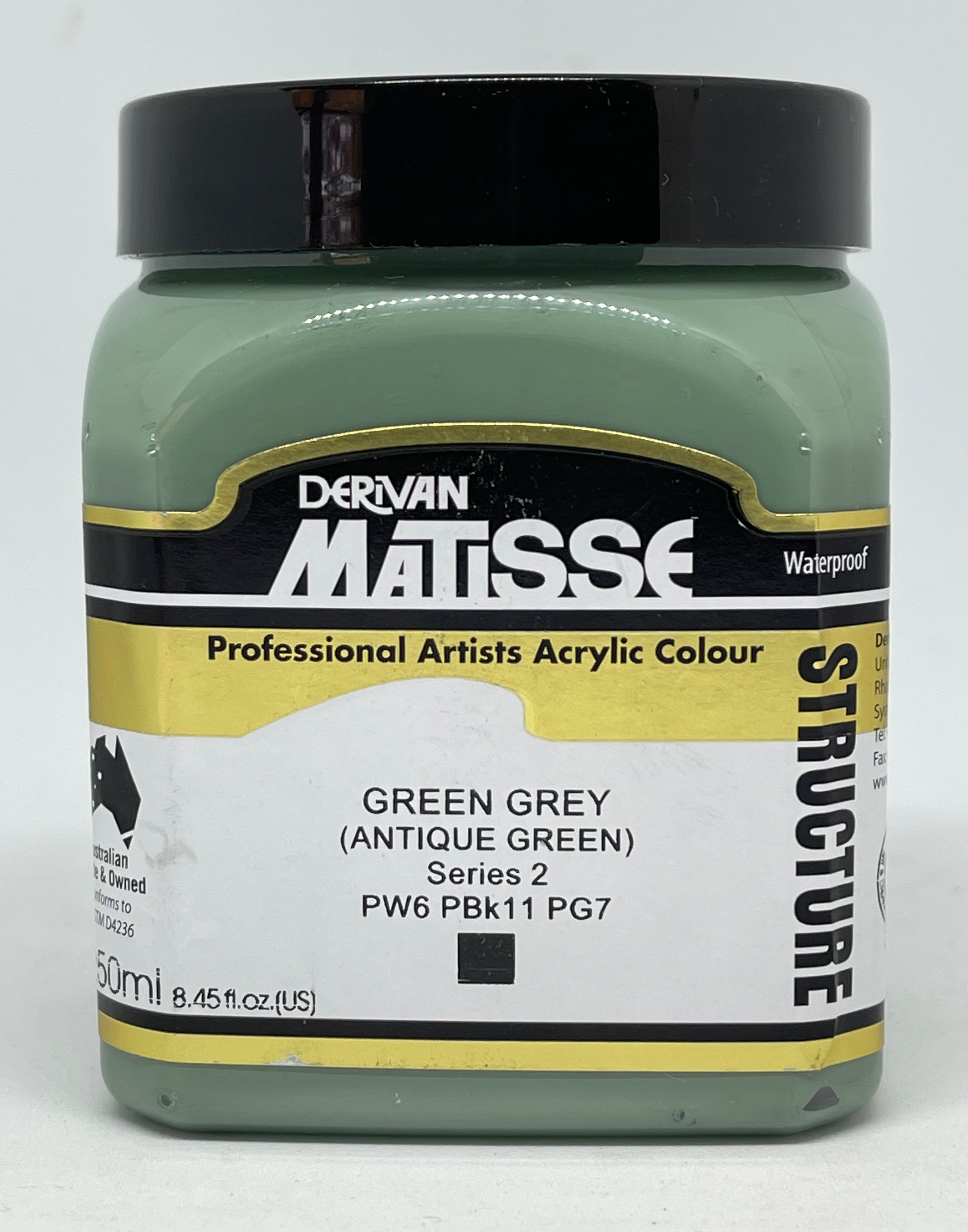 Matisse Acrylic Paint - Green Grey (Antique Green)