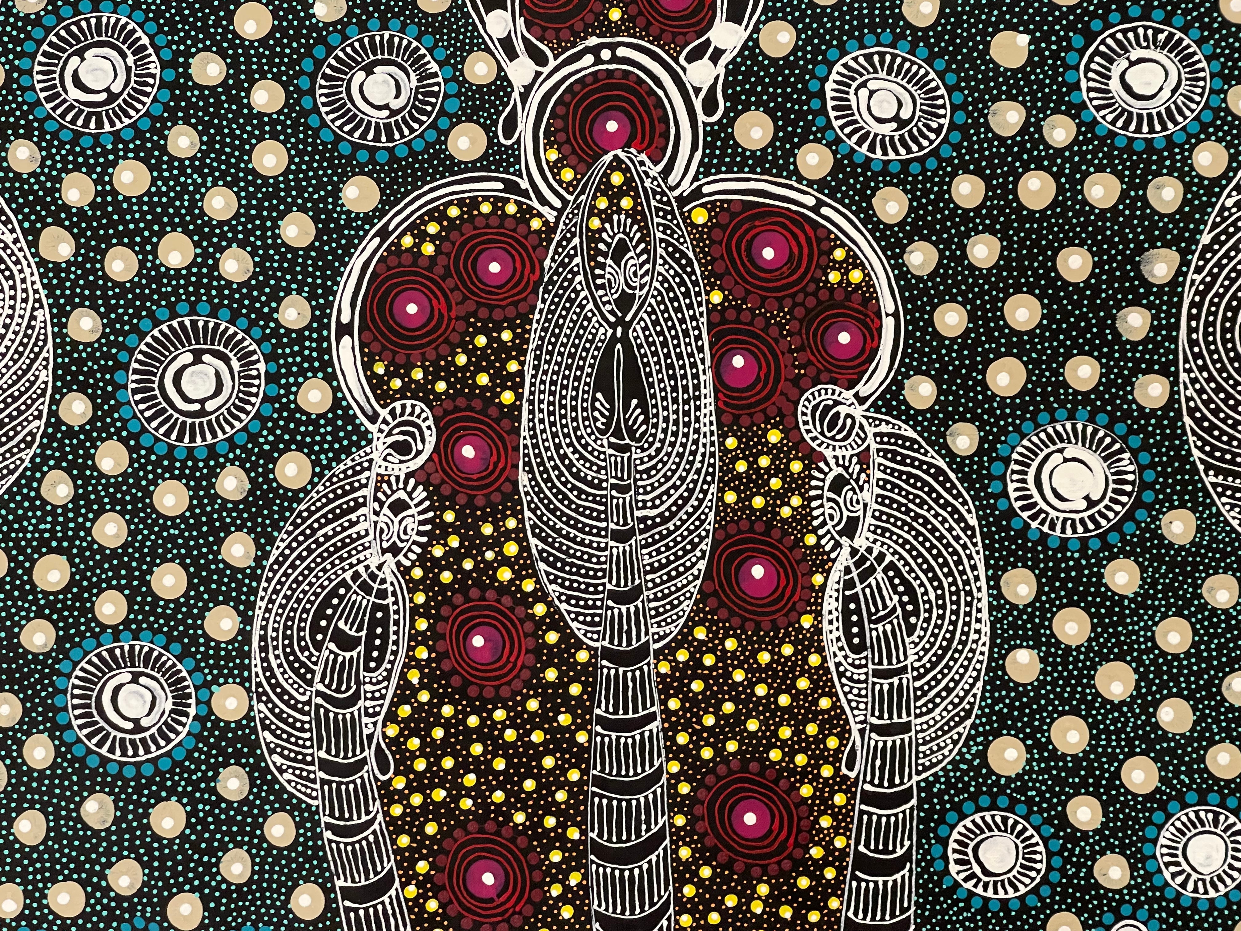 Colleen Wallace Nungarray - Dreamtime Sisters - 120x90cm .52