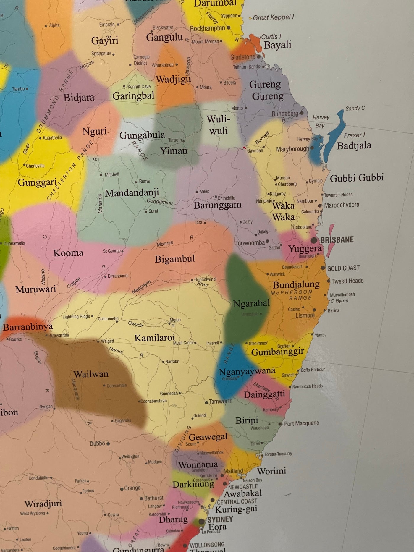 The AIATSIS Map of Indigenous Australia - Laminated language map