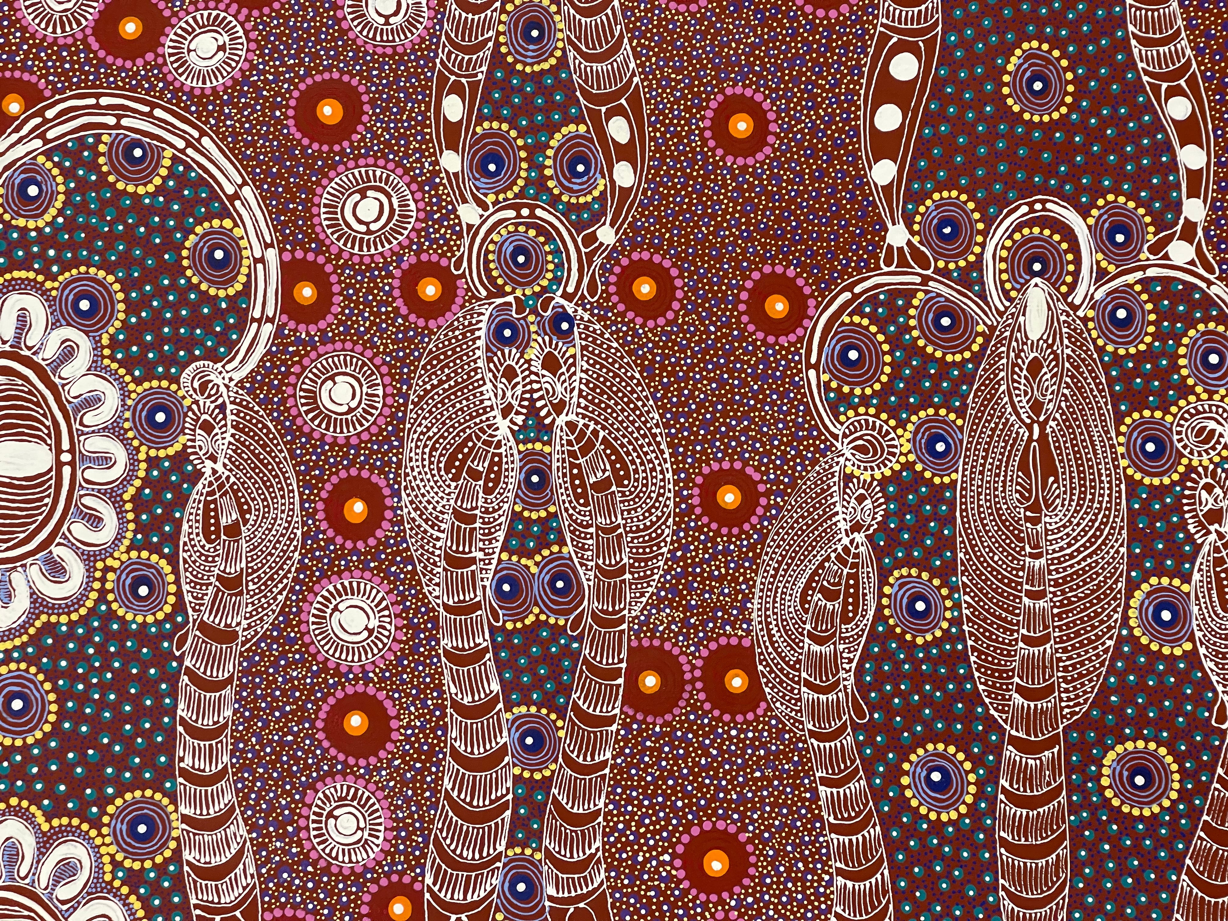 Colleen Wallace Nungarray - Dreamtime Sisters - 120x90cm   .250