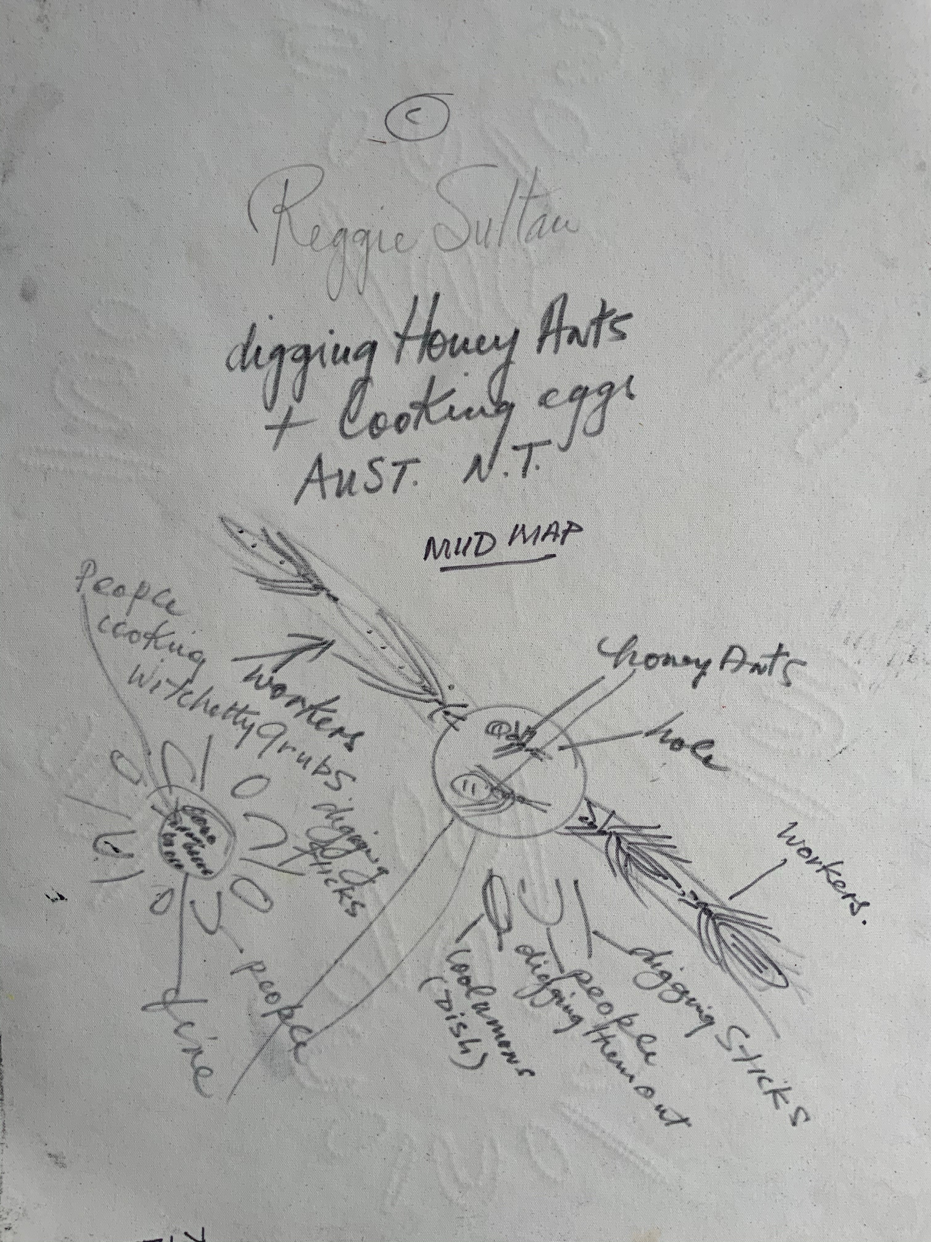 Reggie Sultan - 68x101cm - Looking for Honey Ants  .66-3