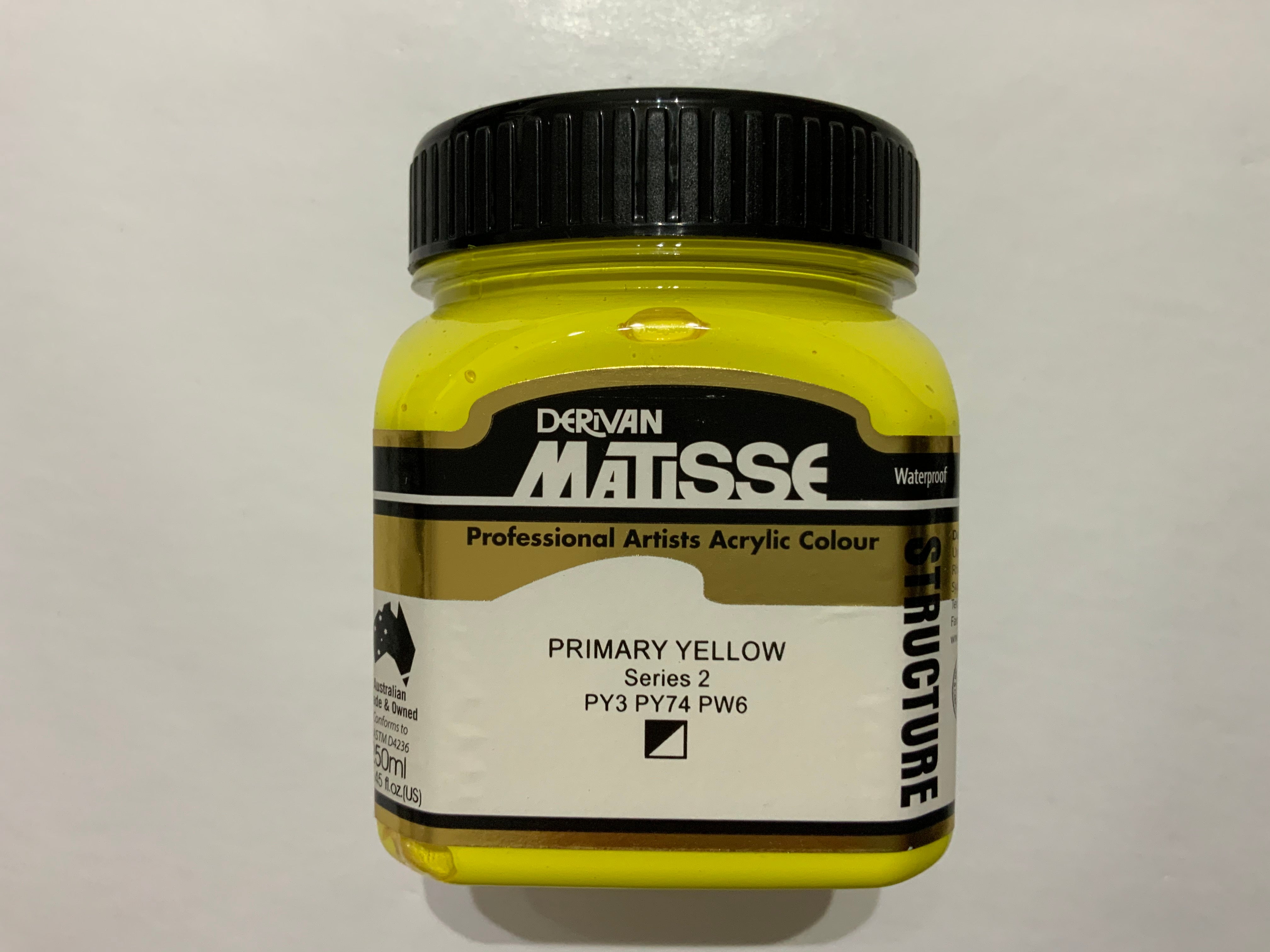 Matisse Acrylic Paint - Primary Yellow