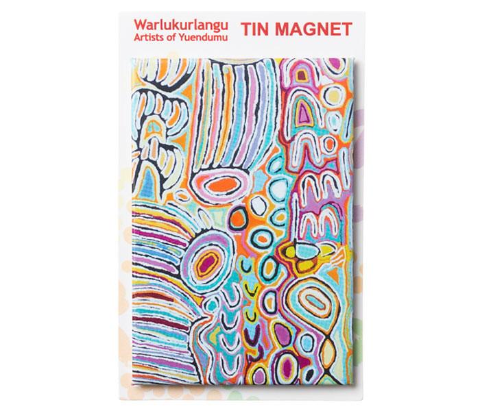 Tin Magnet - Judy Watson - Blue