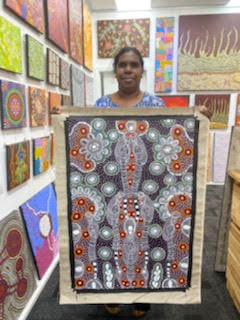 Colleen Wallace Nungarray - Dreamtime Sisters - 90x60cm  .173